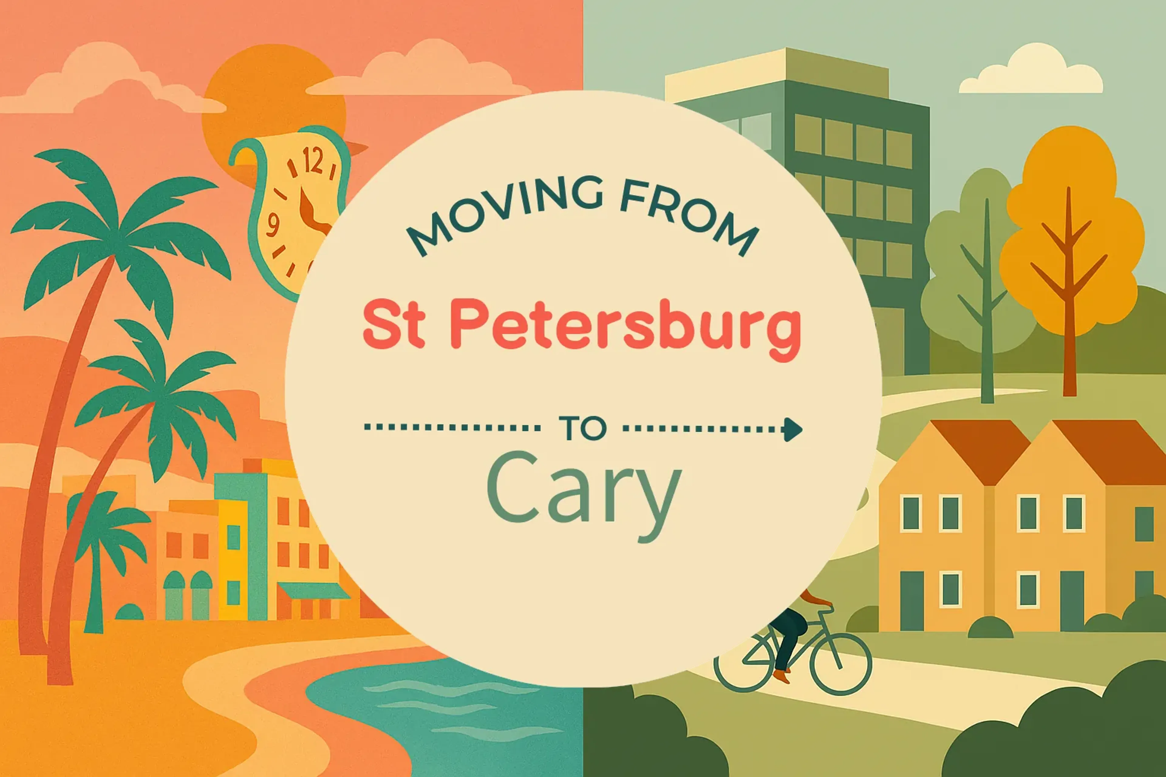 Side-by-side comparison of St. Petersburg to Cary moving companies