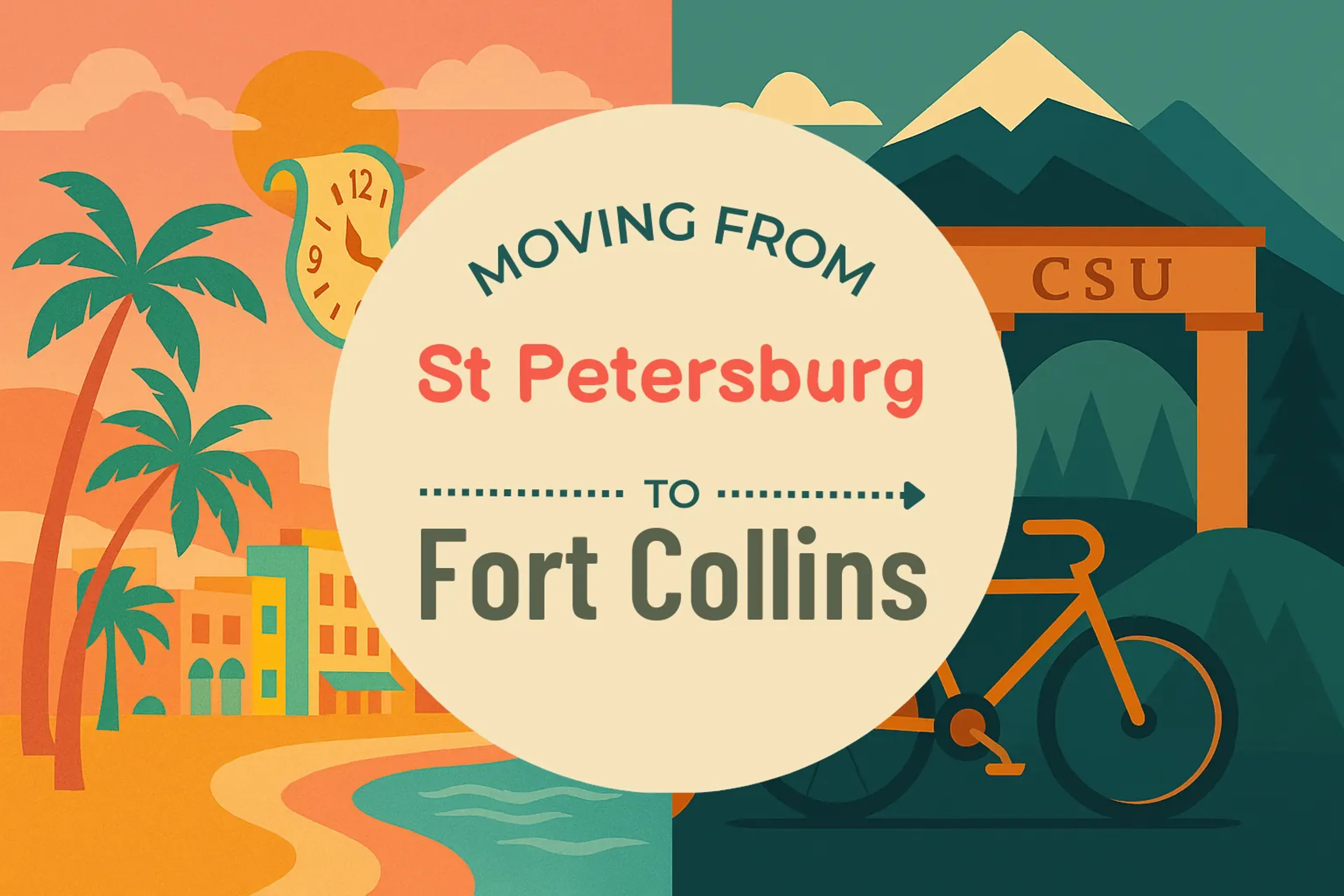 Side-by-side comparison of St. Petersburg to Fort Collins moving companies