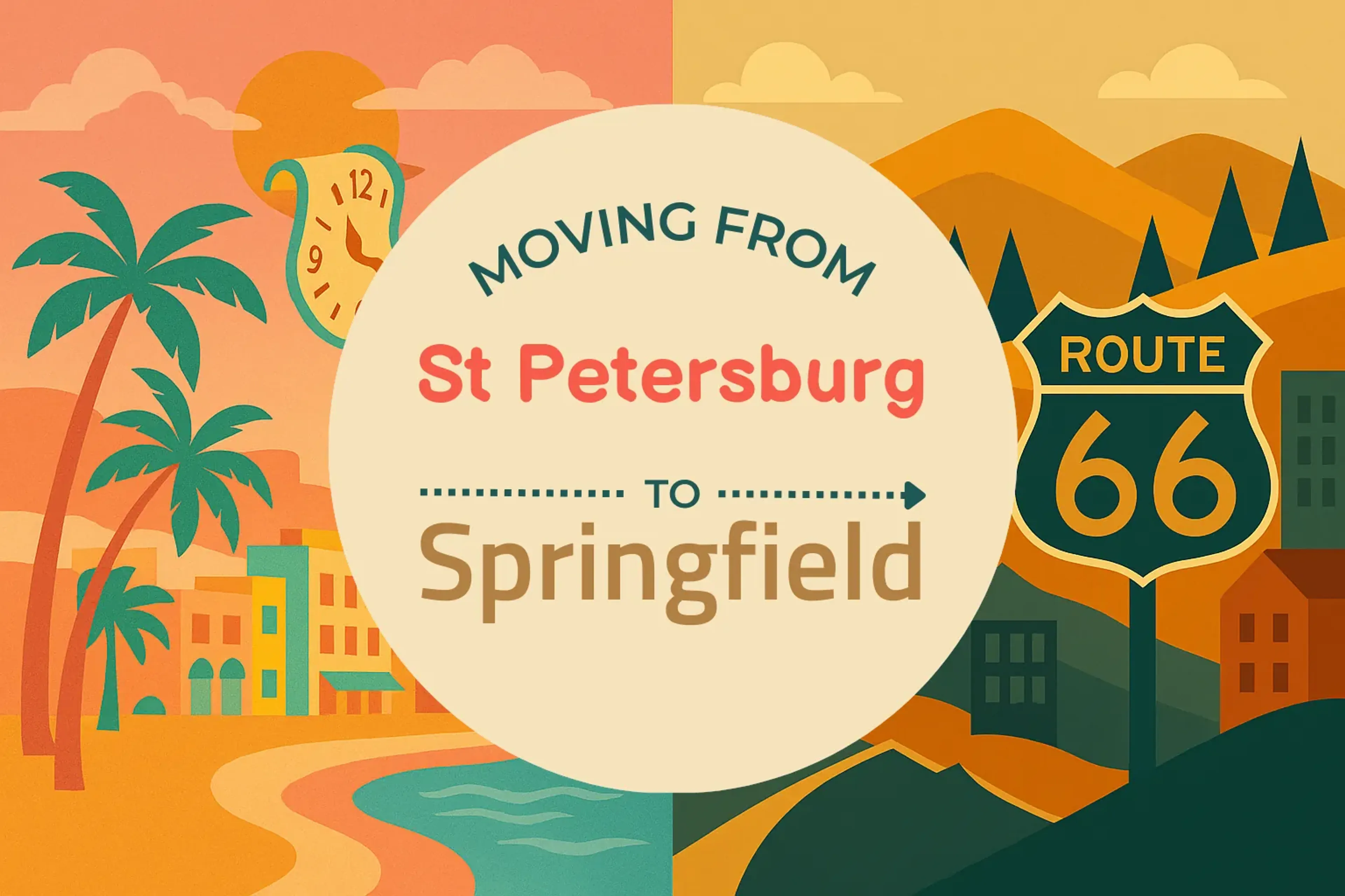 Side-by-side comparison of St. Petersburg to Springfield moving companies
