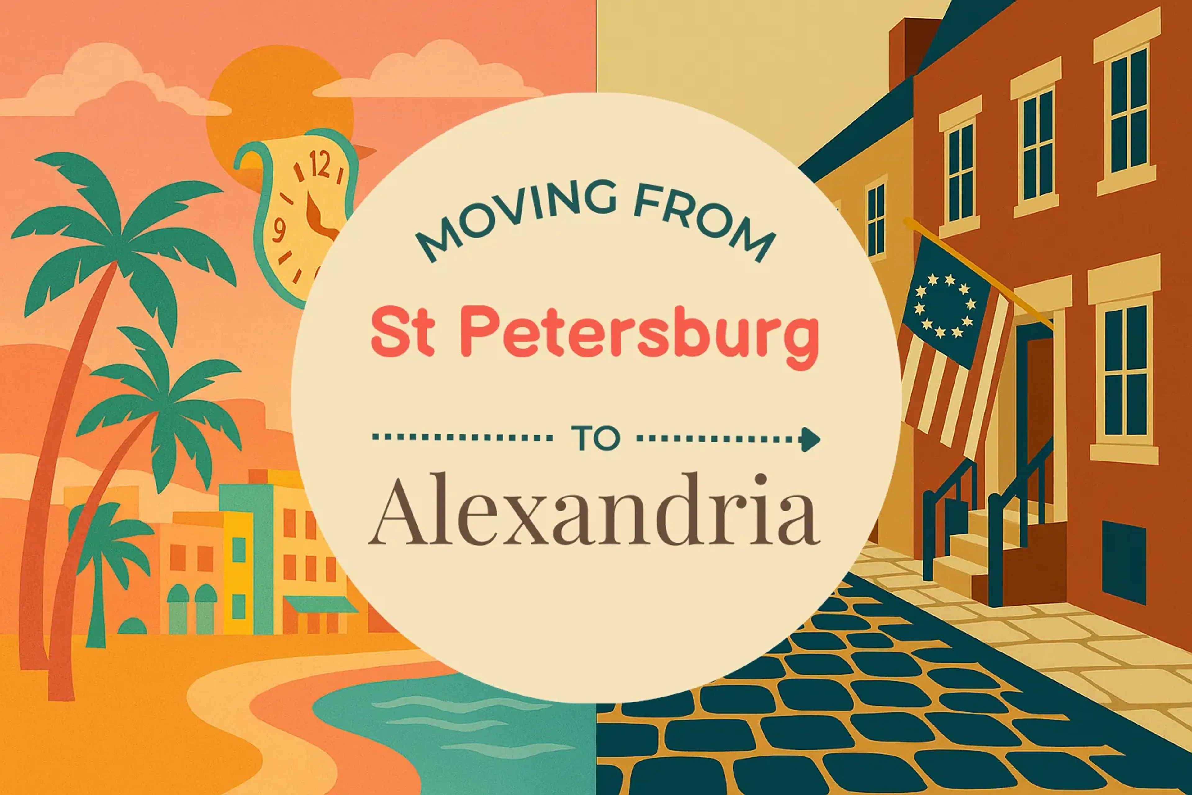 Side-by-side comparison of St. Petersburg to Alexandria moving companies