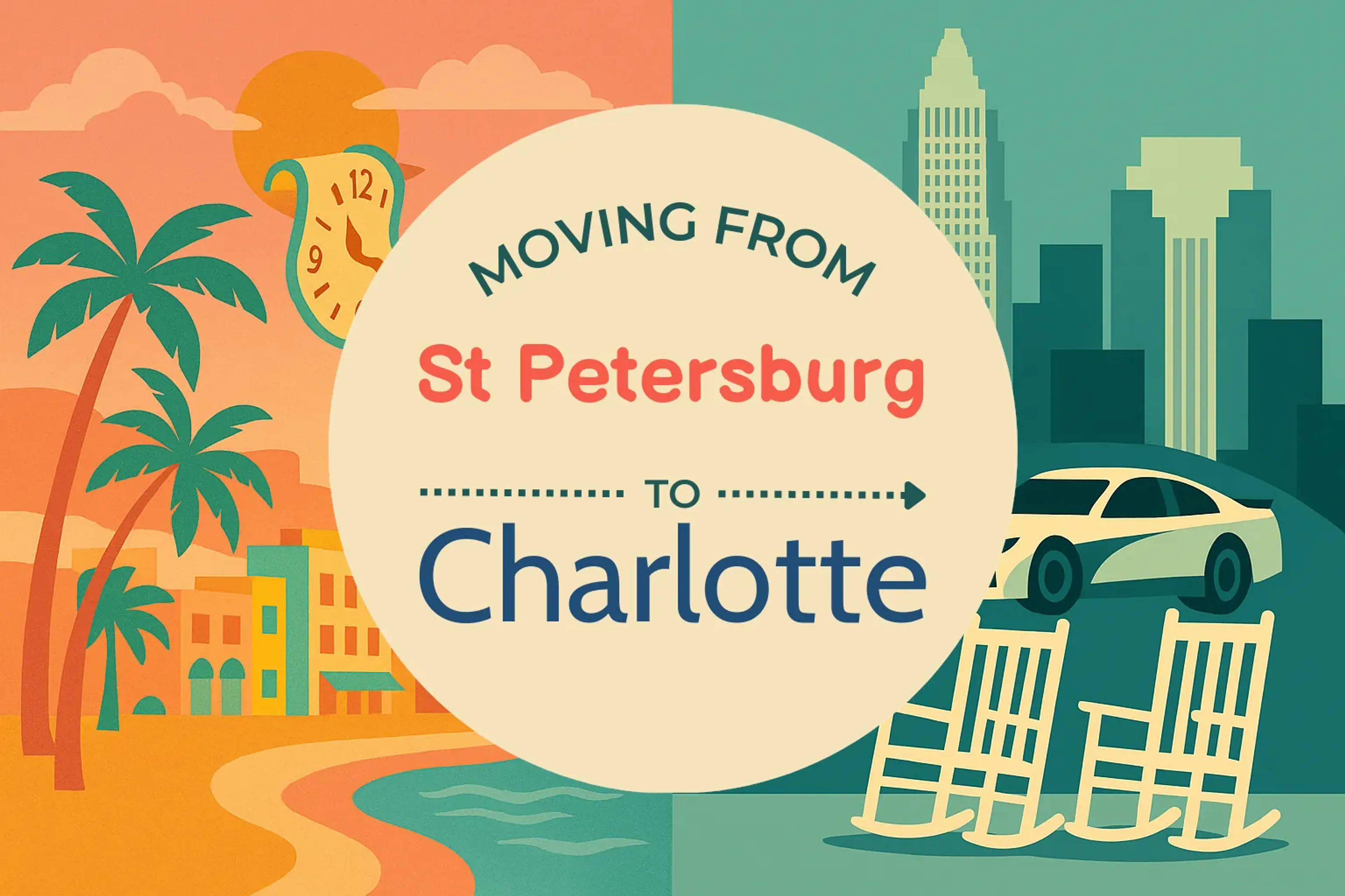 Side-by-side comparison of St. Petersburg to Charlotte moving companies