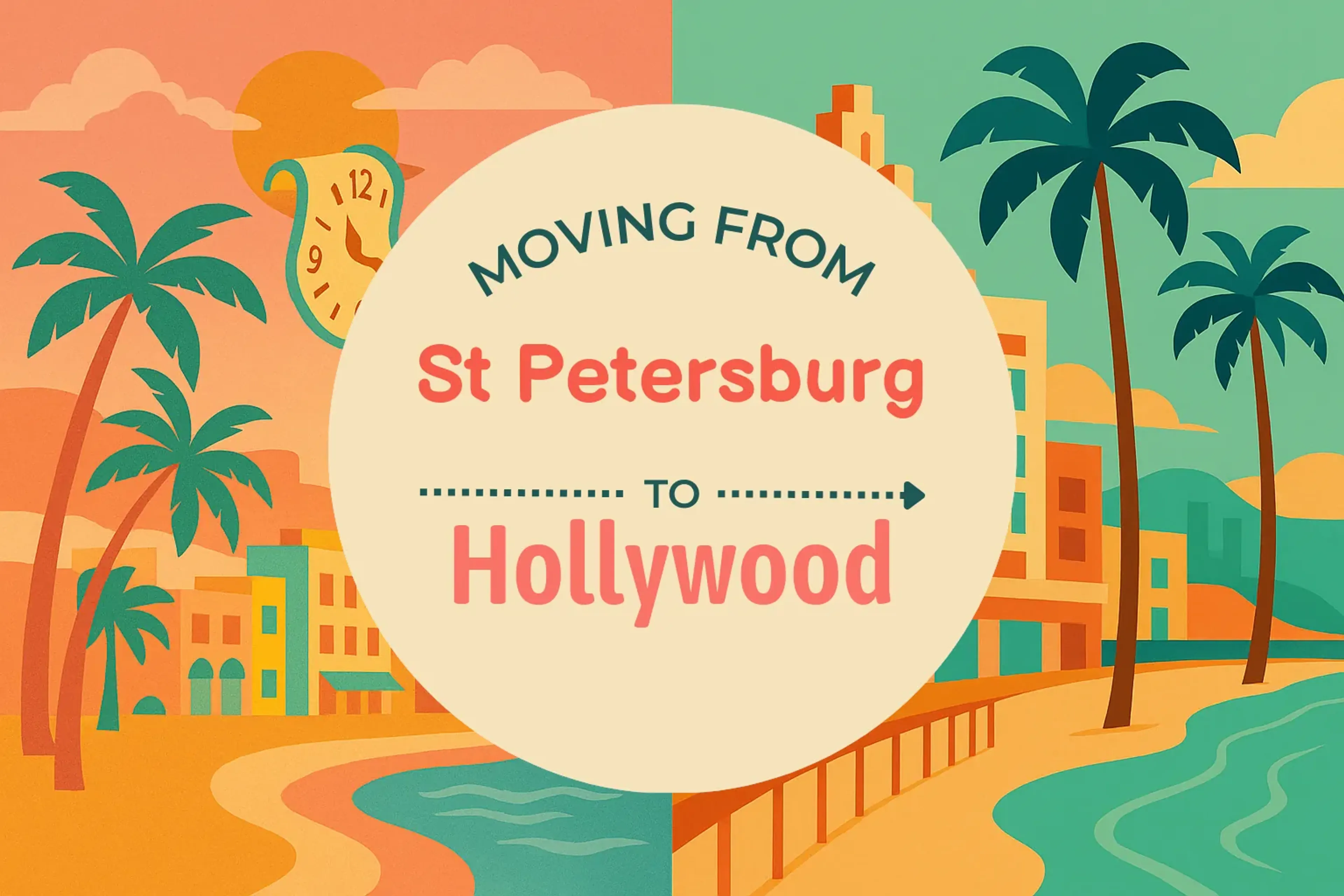 Side-by-side comparison of St. Petersburg to Hollywood moving companies