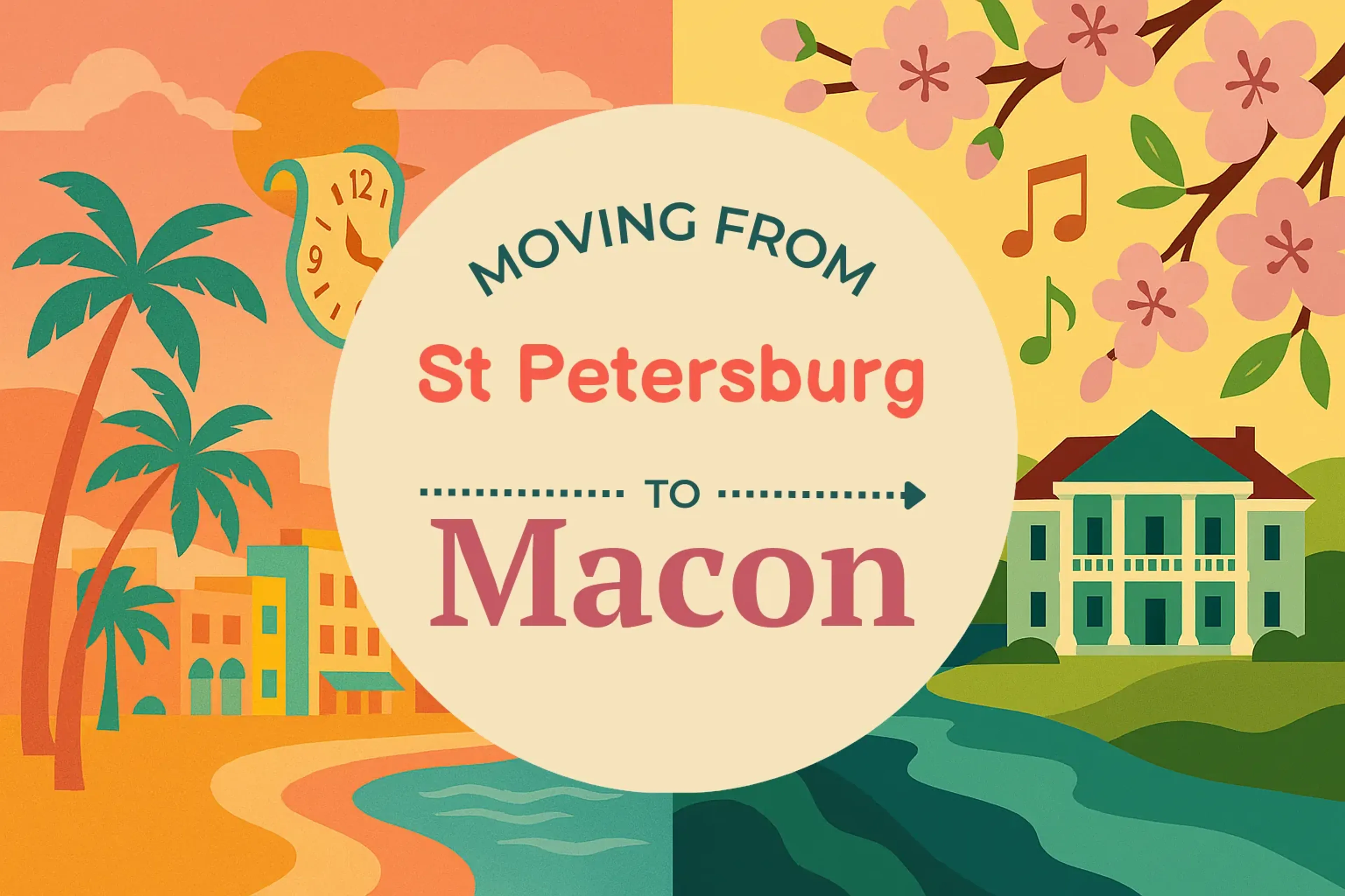 Side-by-side comparison of St. Petersburg to Macon moving companies