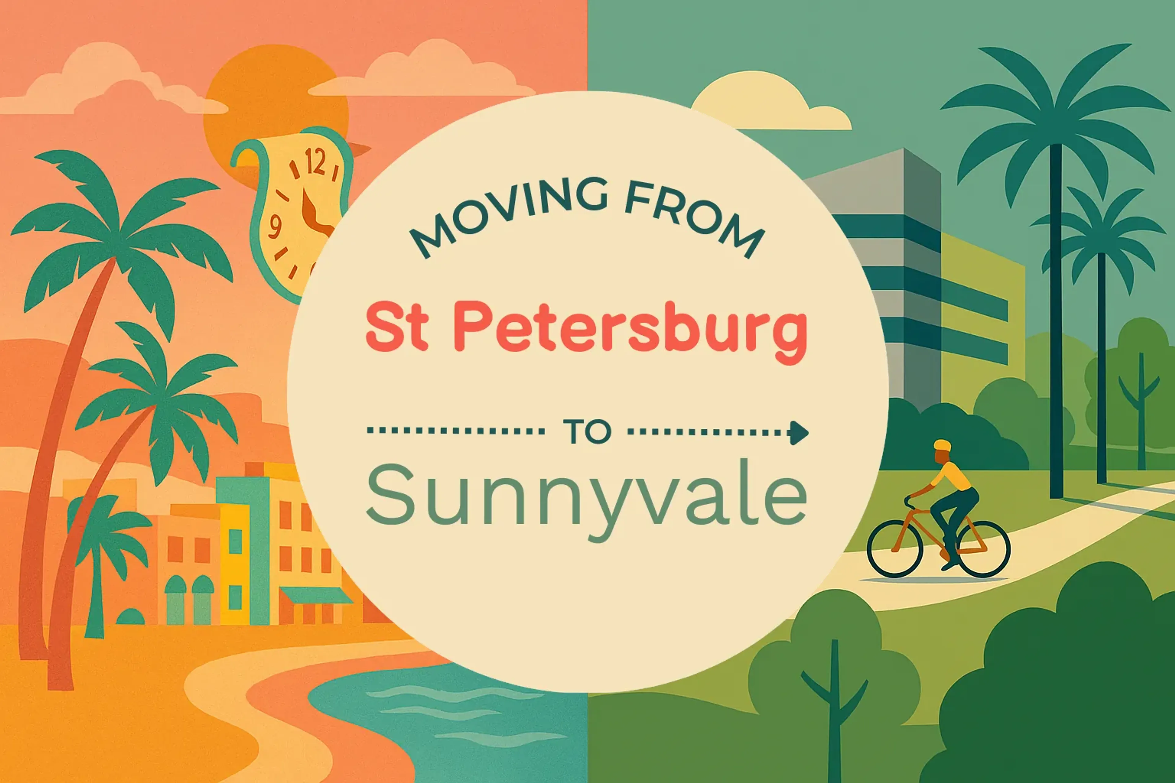 Side-by-side comparison of St. Petersburg to Sunnyvale moving companies