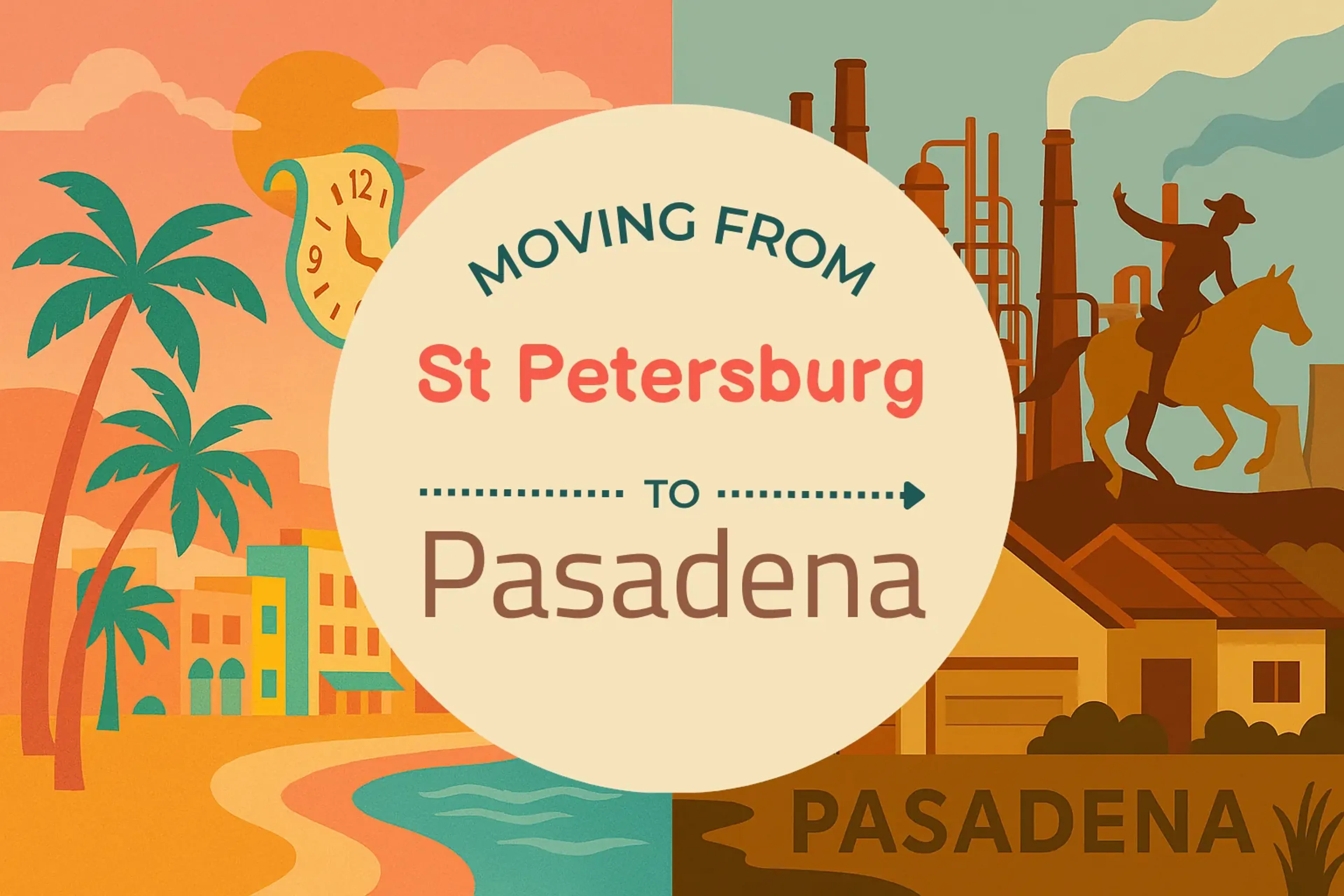 Side-by-side comparison of St. Petersburg to Pasadena moving companies
