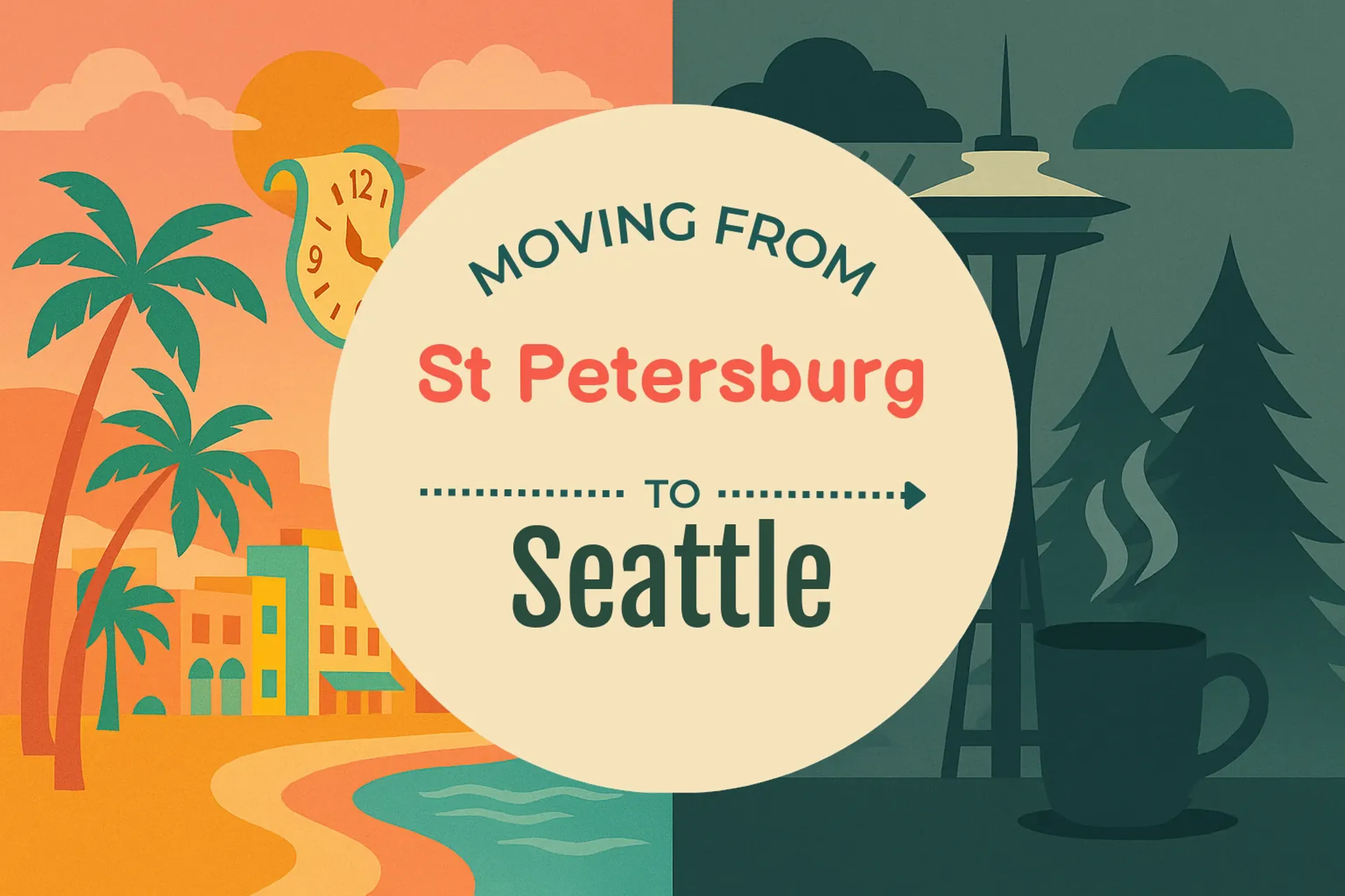 Side-by-side comparison of St. Petersburg to Seattle moving companies