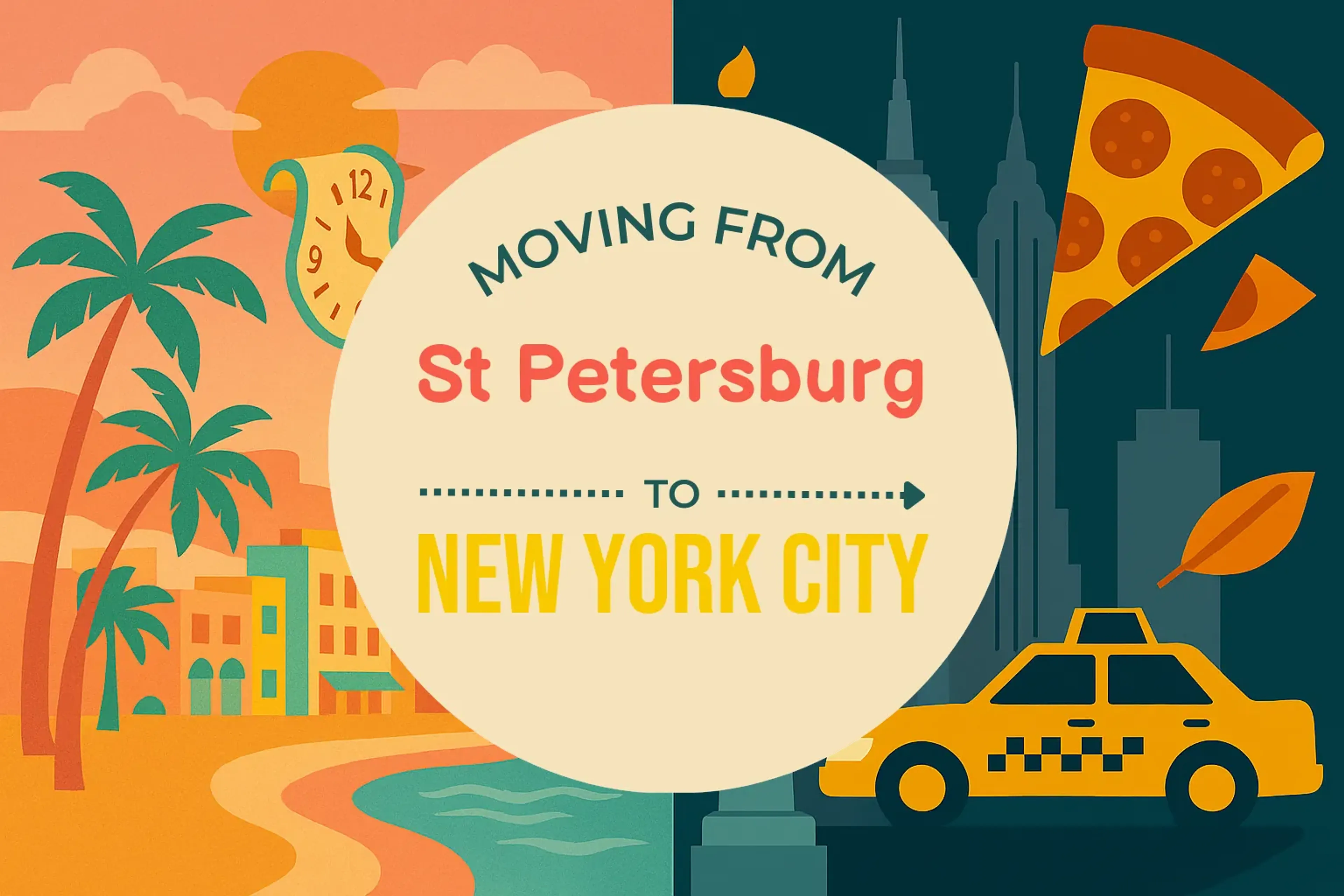 Side-by-side comparison of St. Petersburg to New York City moving companies