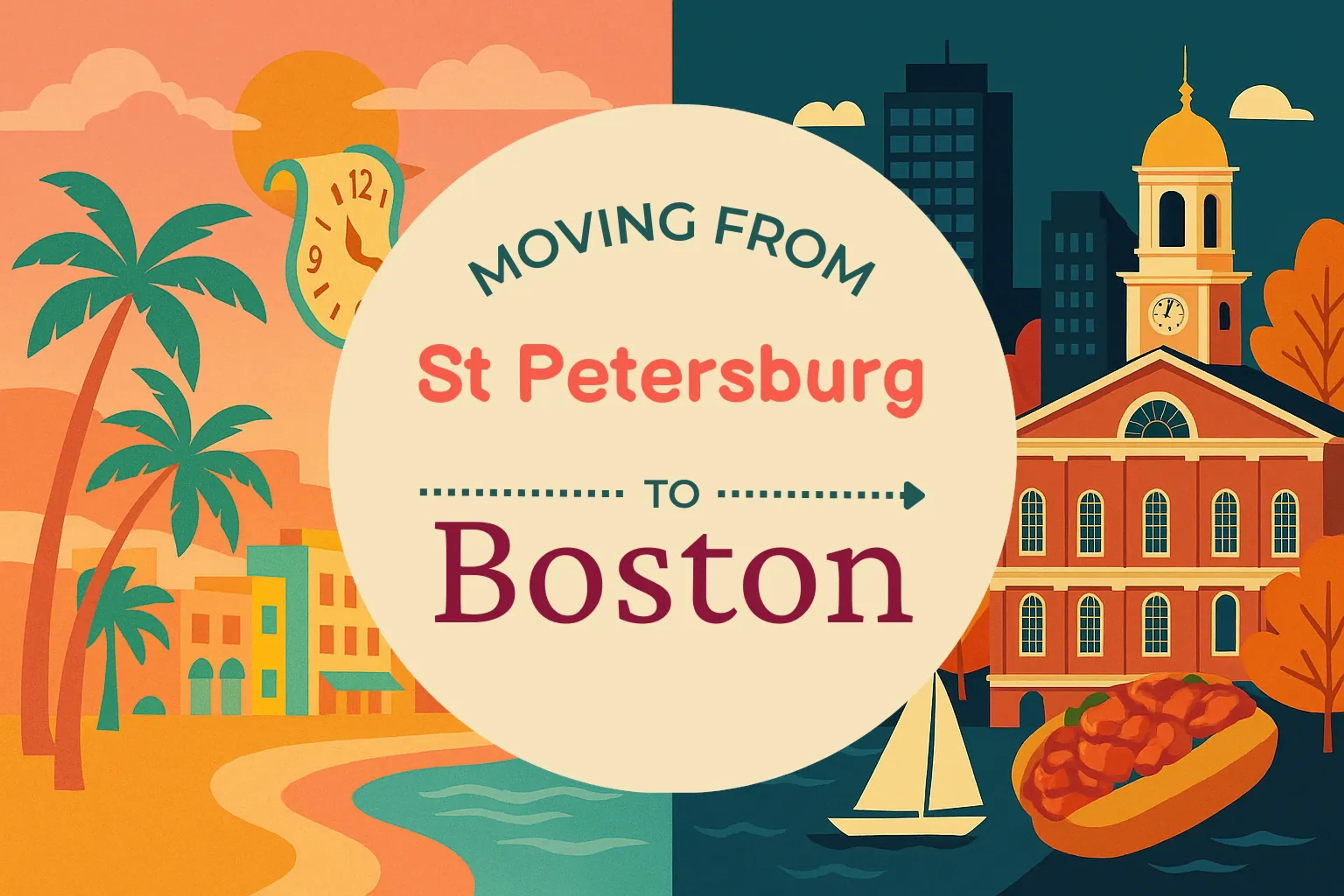 Side-by-side comparison of St. Petersburg to Boston moving companies