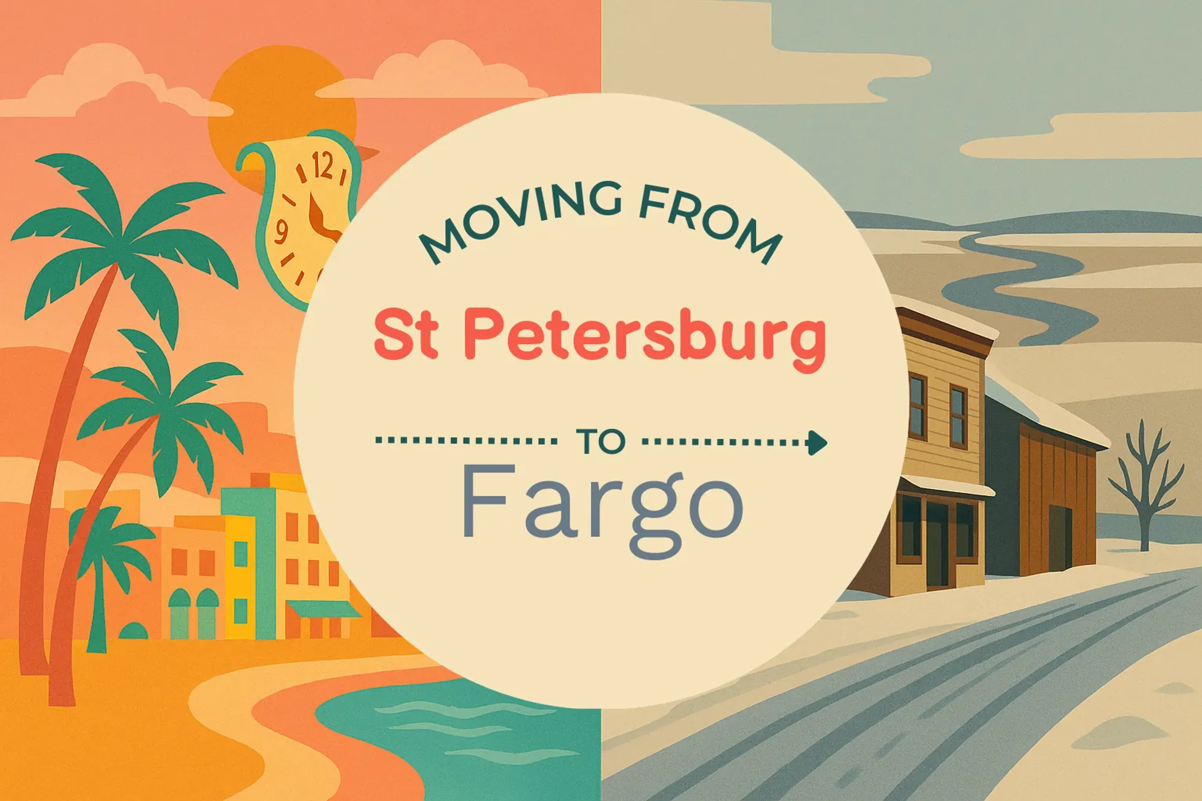 Side-by-side comparison of St. Petersburg to Fargo moving companies