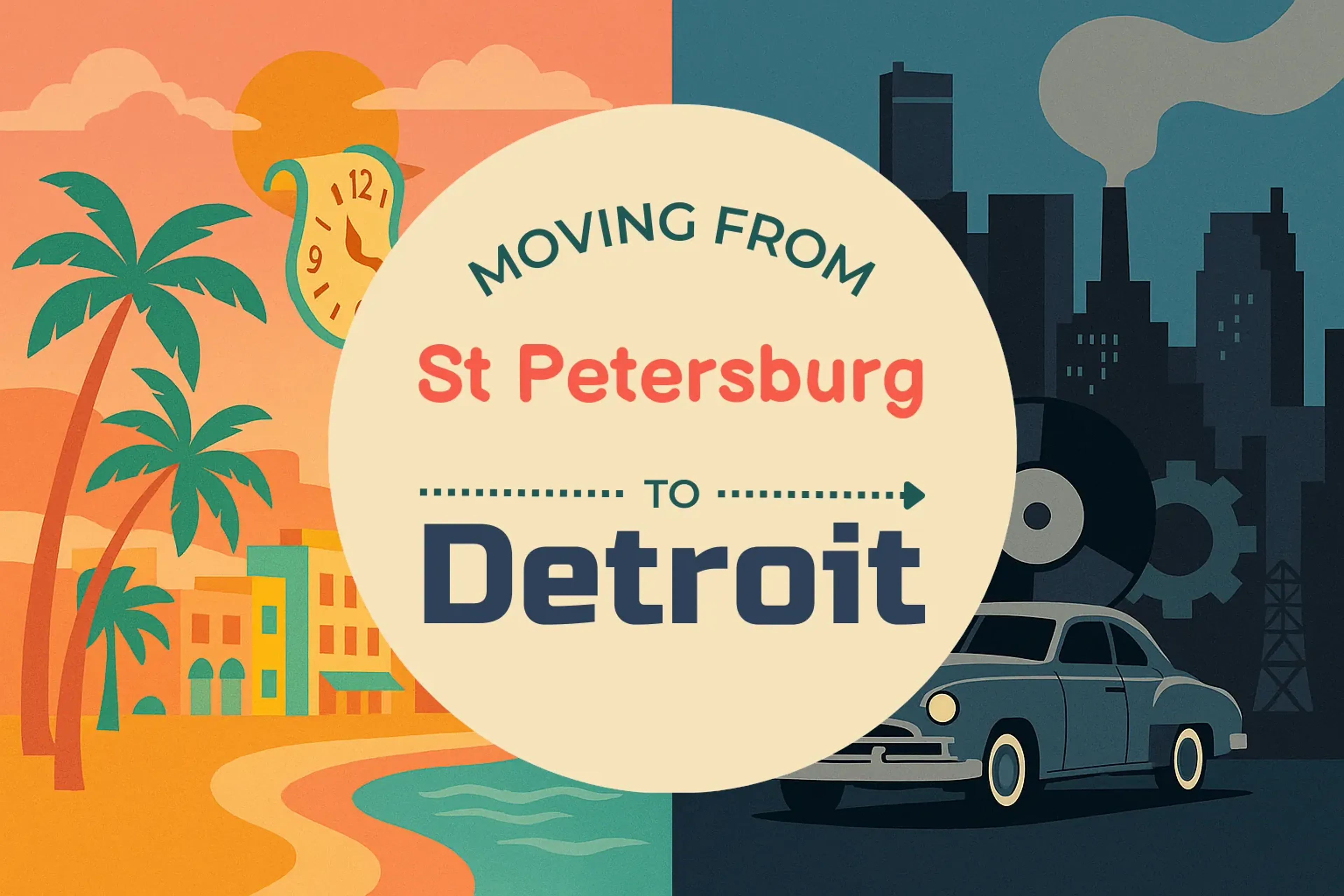 Side-by-side comparison of St. Petersburg to Detroit moving companies