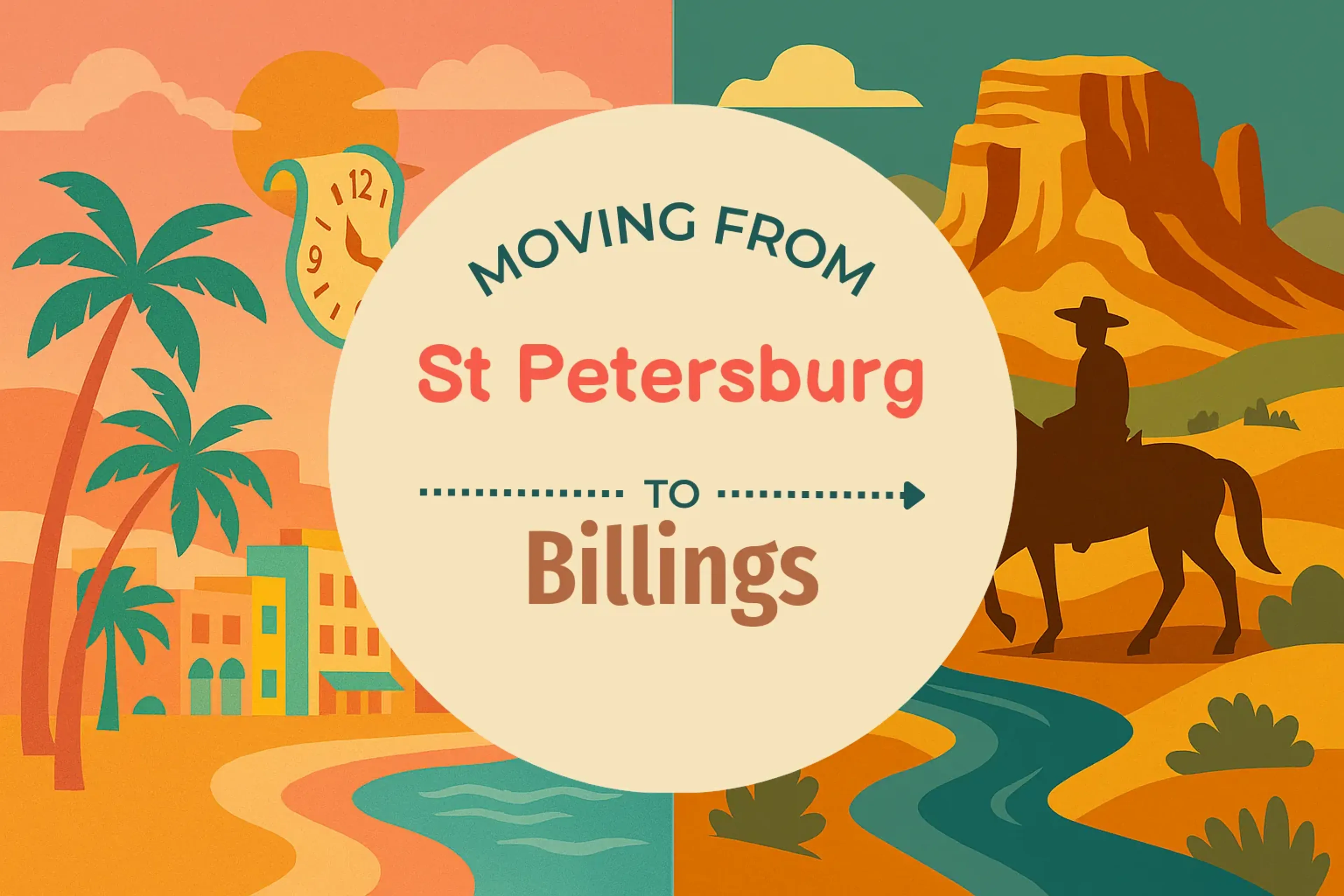 Side-by-side comparison of St. Petersburg to Billings moving companies