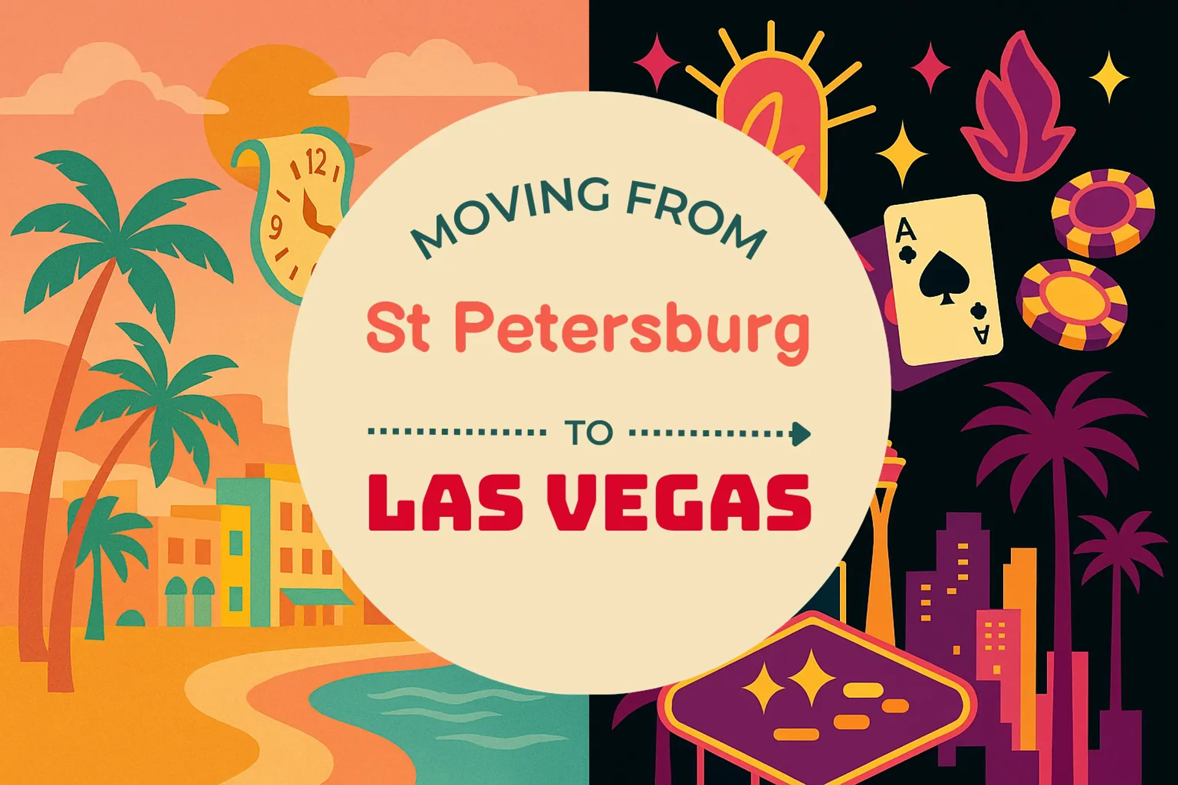 Side-by-side comparison of St. Petersburg to Las Vegas moving companies