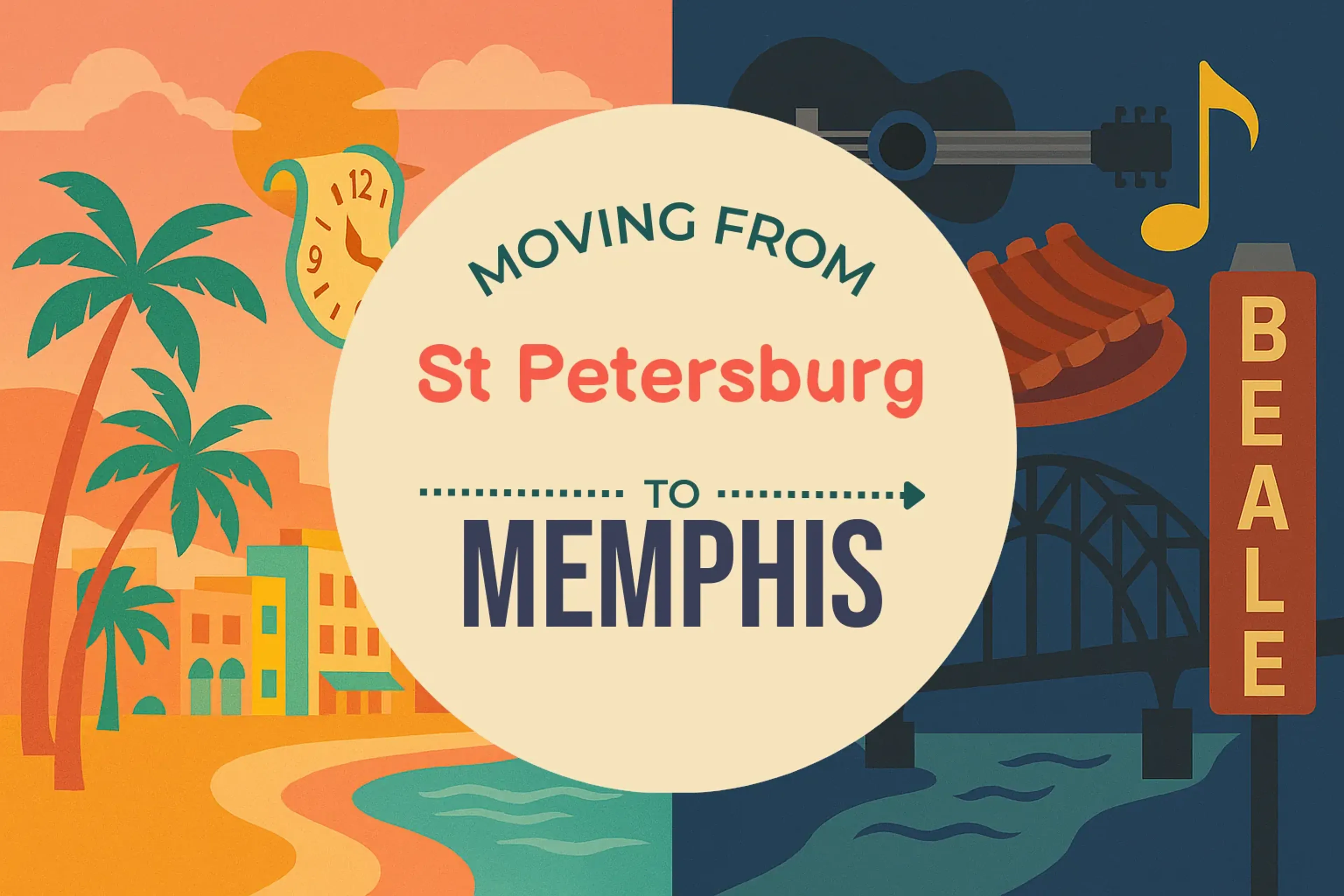 Side-by-side comparison of St. Petersburg to Memphis moving companies