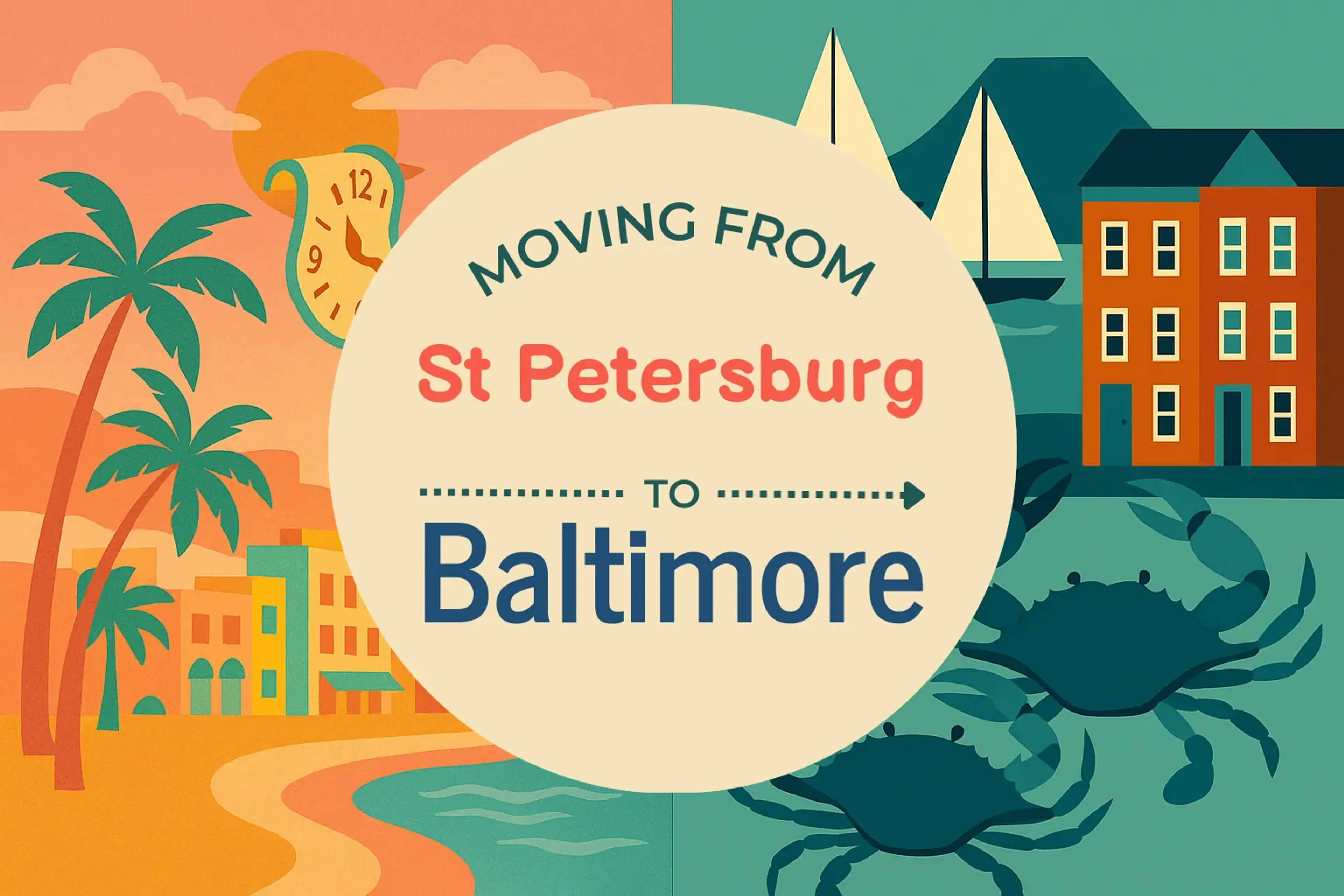 Side-by-side comparison of St. Petersburg to Baltimore moving companies