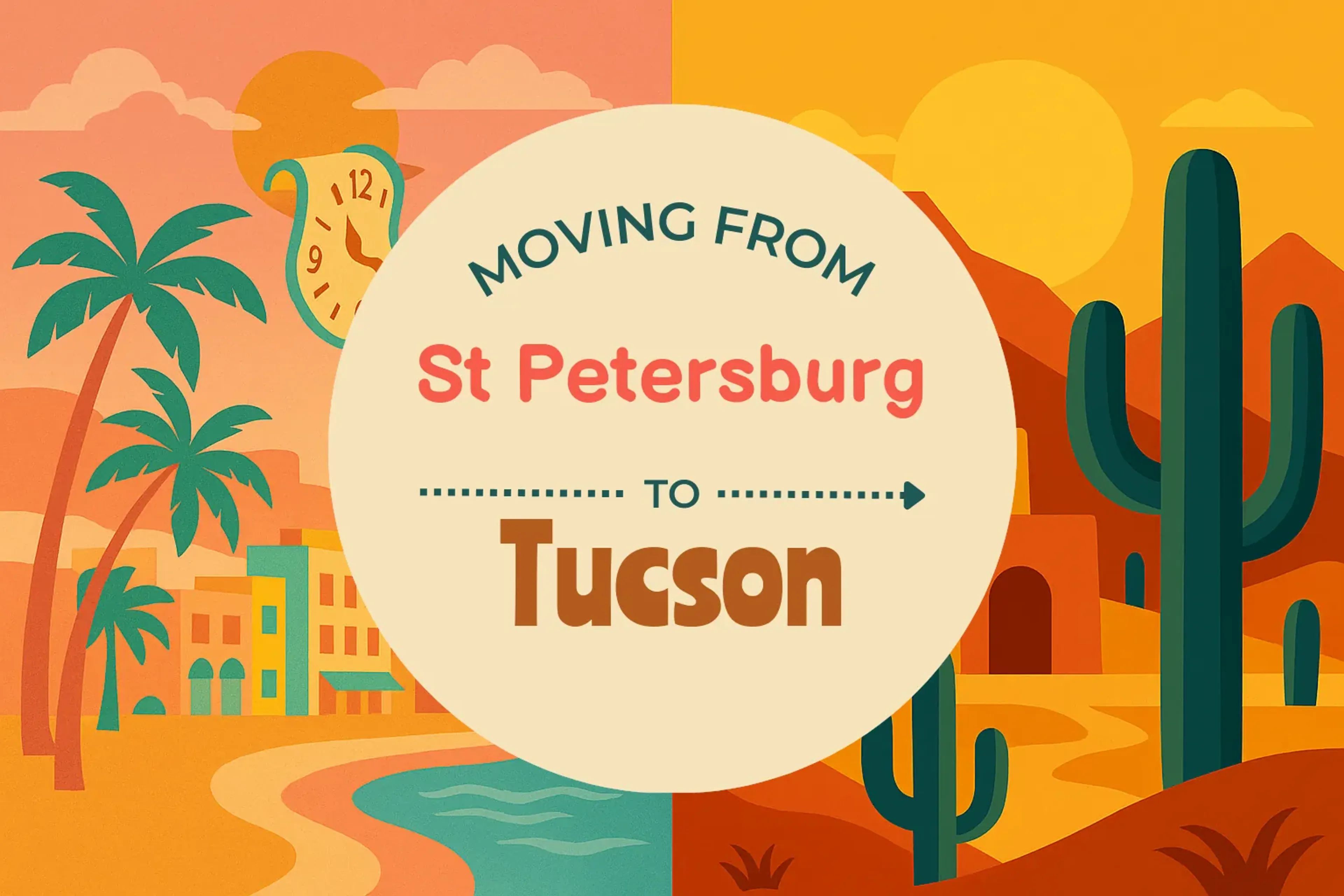 Side-by-side comparison of St. Petersburg to Tucson moving companies