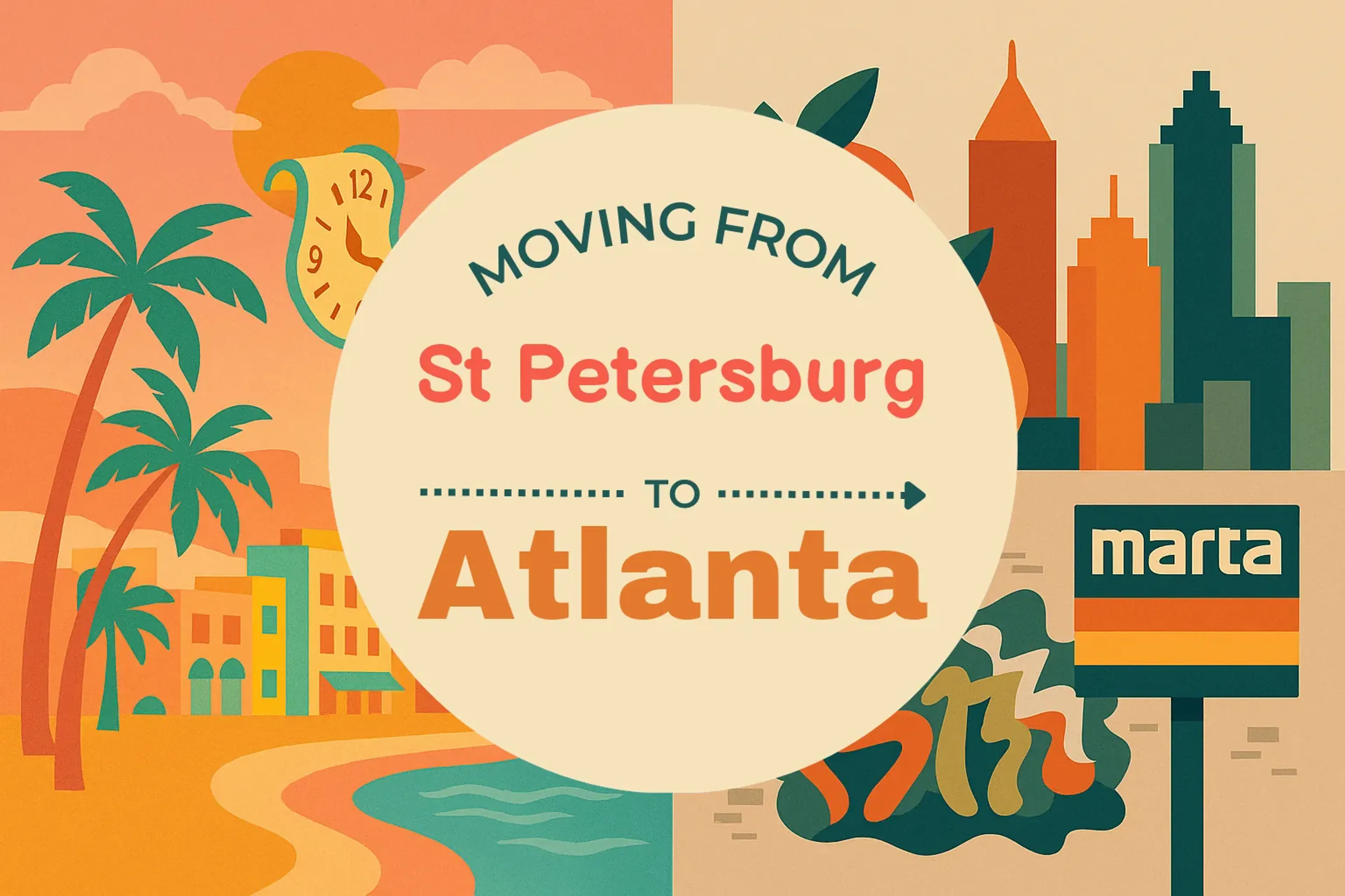 Side-by-side comparison of St. Petersburg to Atlanta moving companies