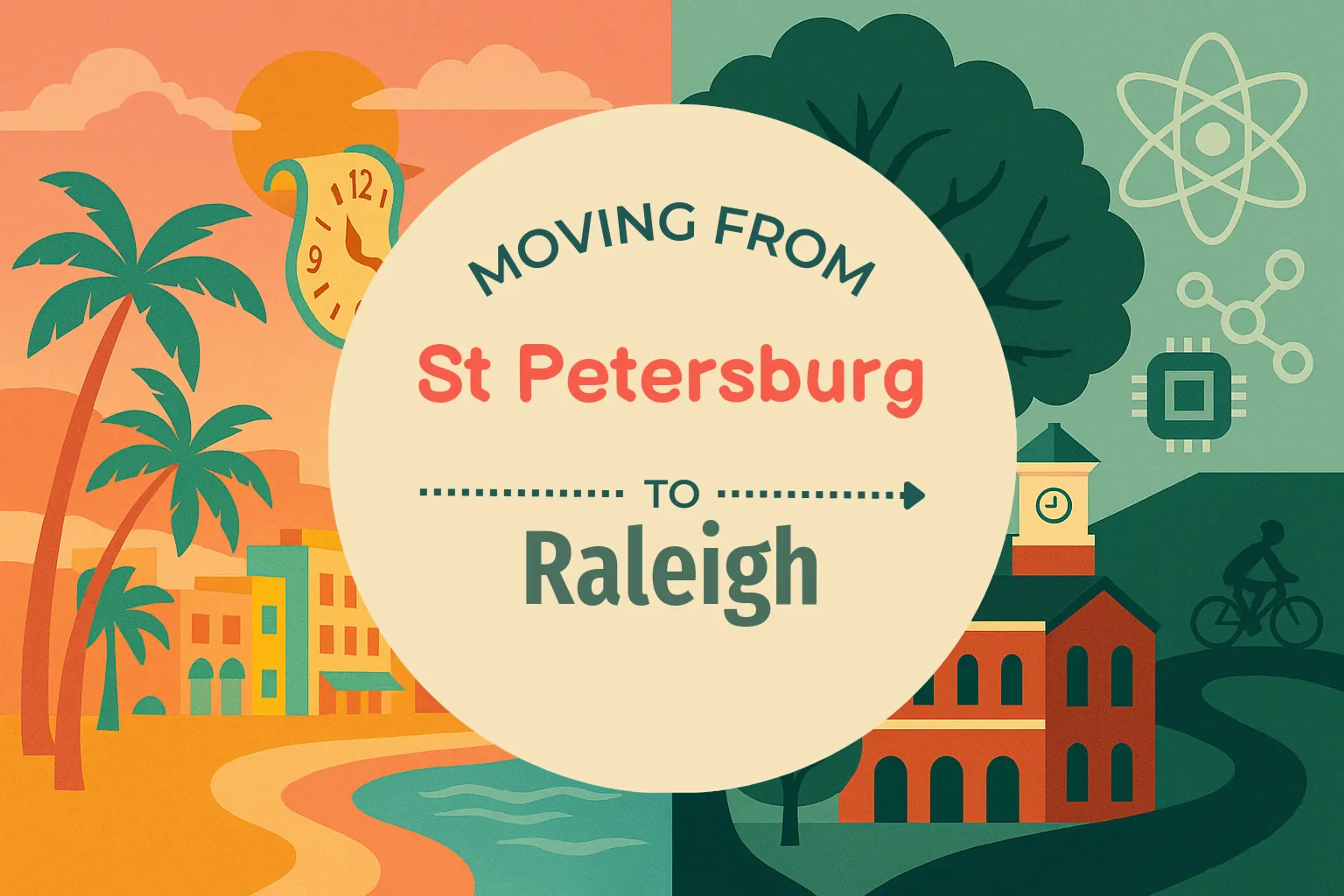 Side-by-side comparison of St. Petersburg to Raleigh moving companies