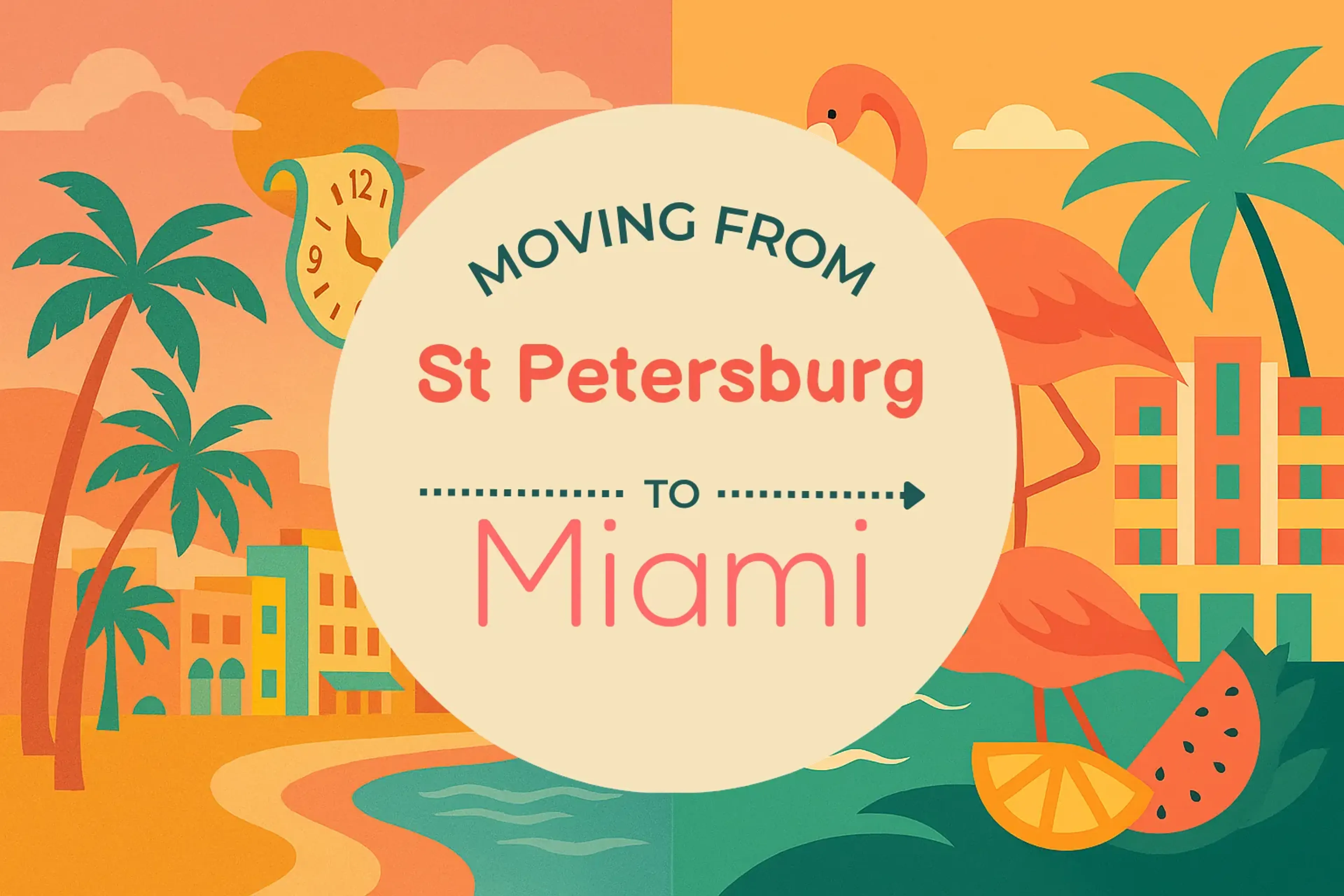 Side-by-side comparison of St. Petersburg to Miami moving companies