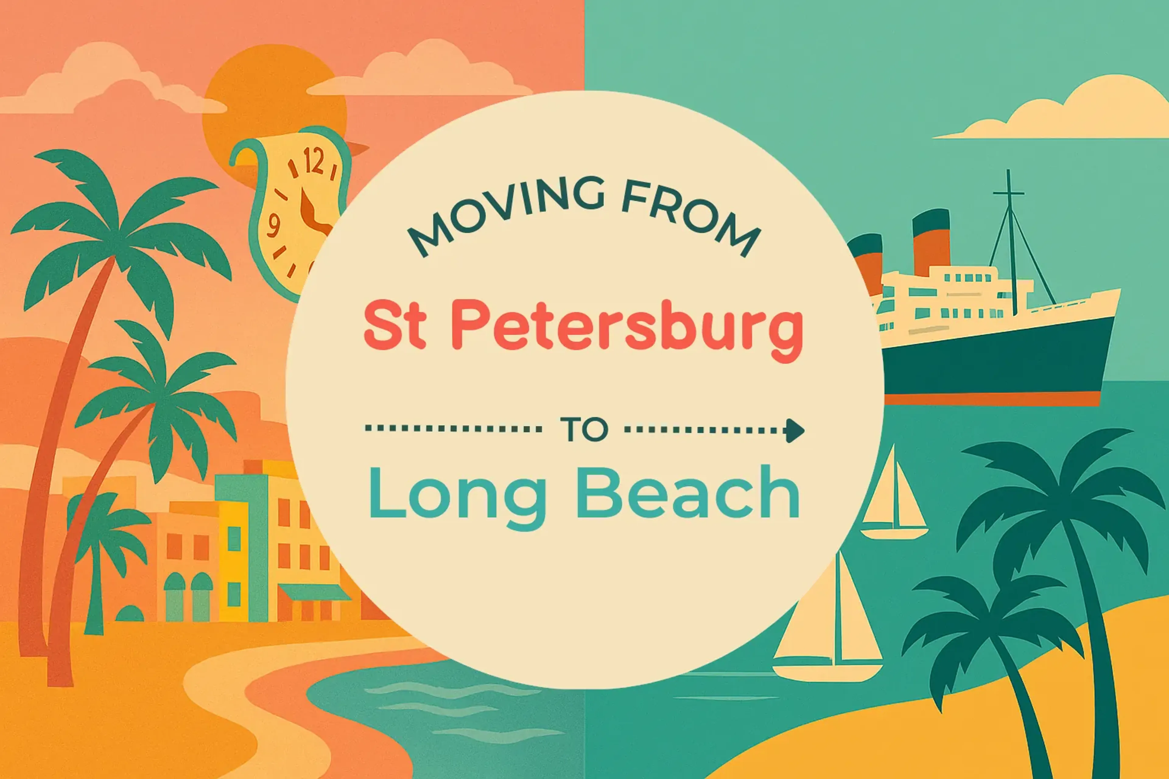 Side-by-side comparison of St. Petersburg to Long Beach moving companies