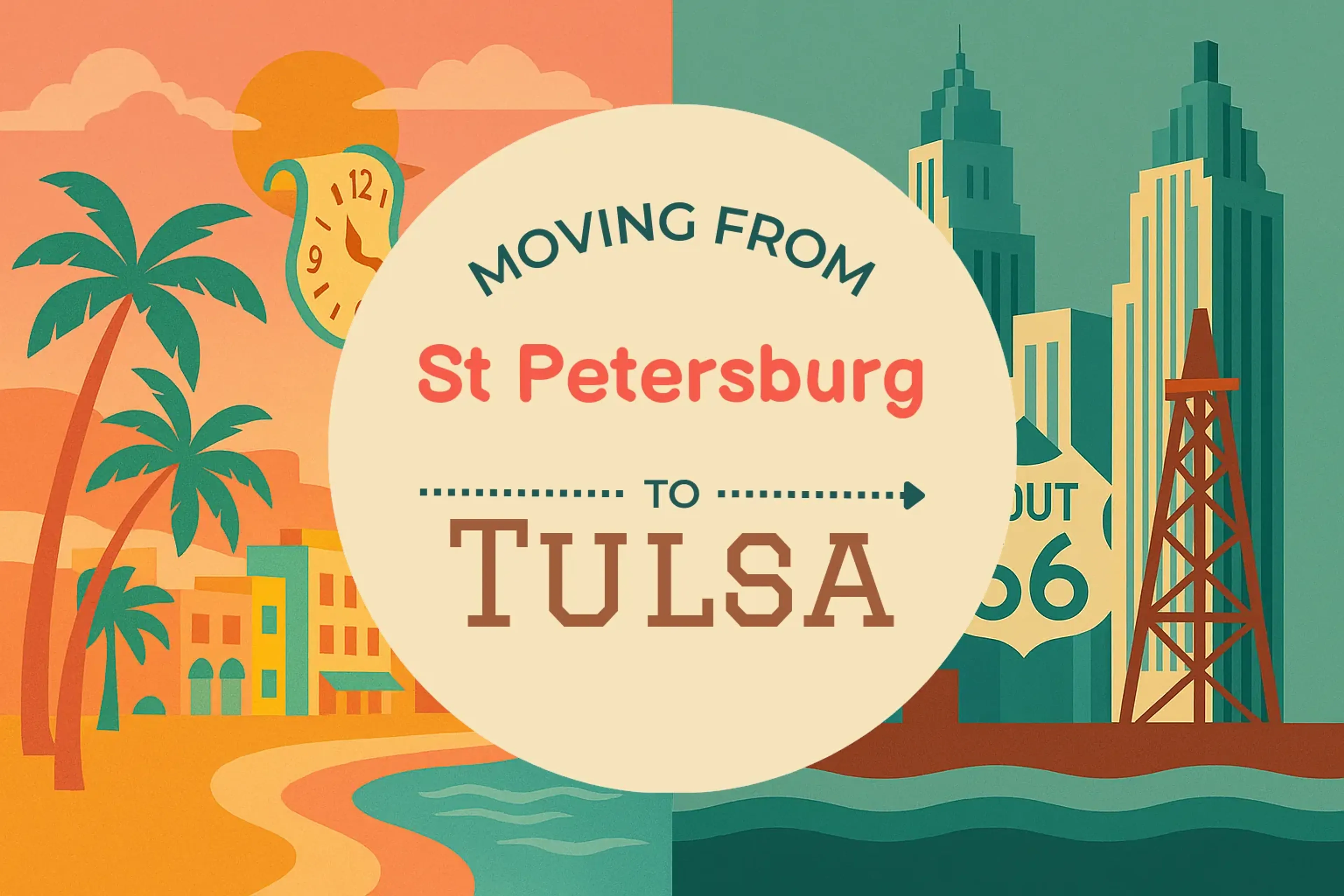 Side-by-side comparison of St. Petersburg to Tulsa moving companies