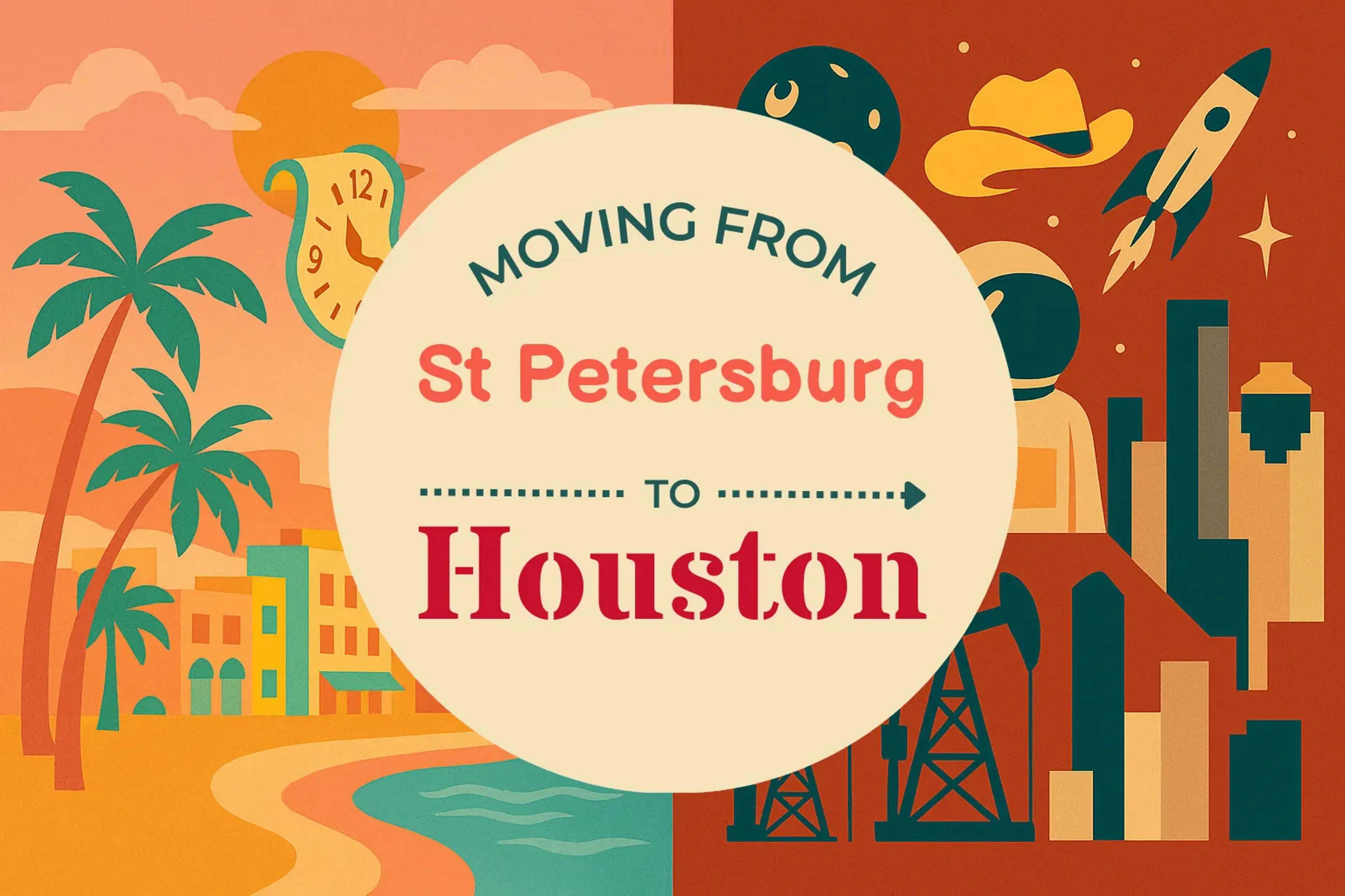 Side-by-side comparison of St. Petersburg to Houston moving companies