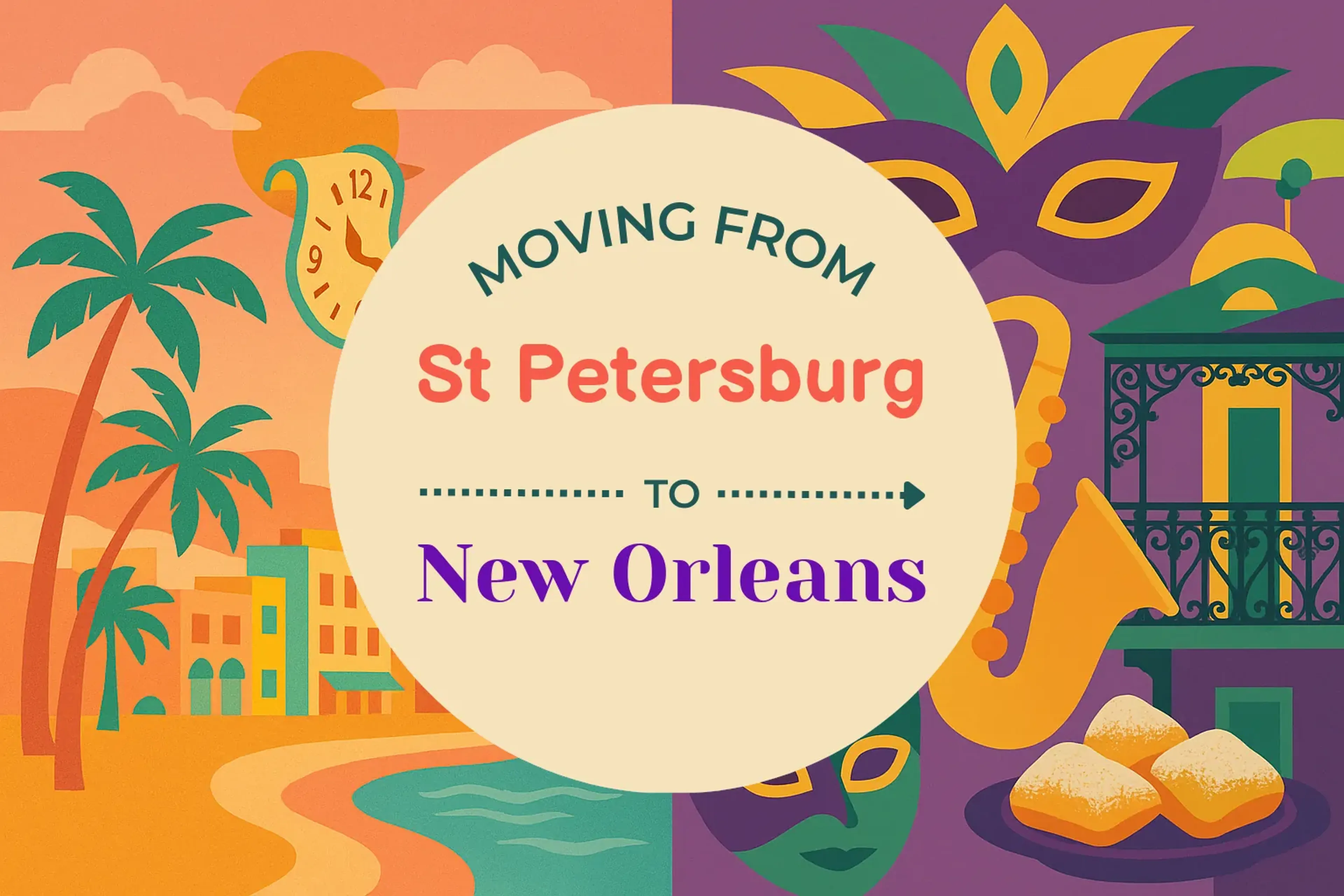 Side-by-side comparison of St. Petersburg to New Orleans moving companies