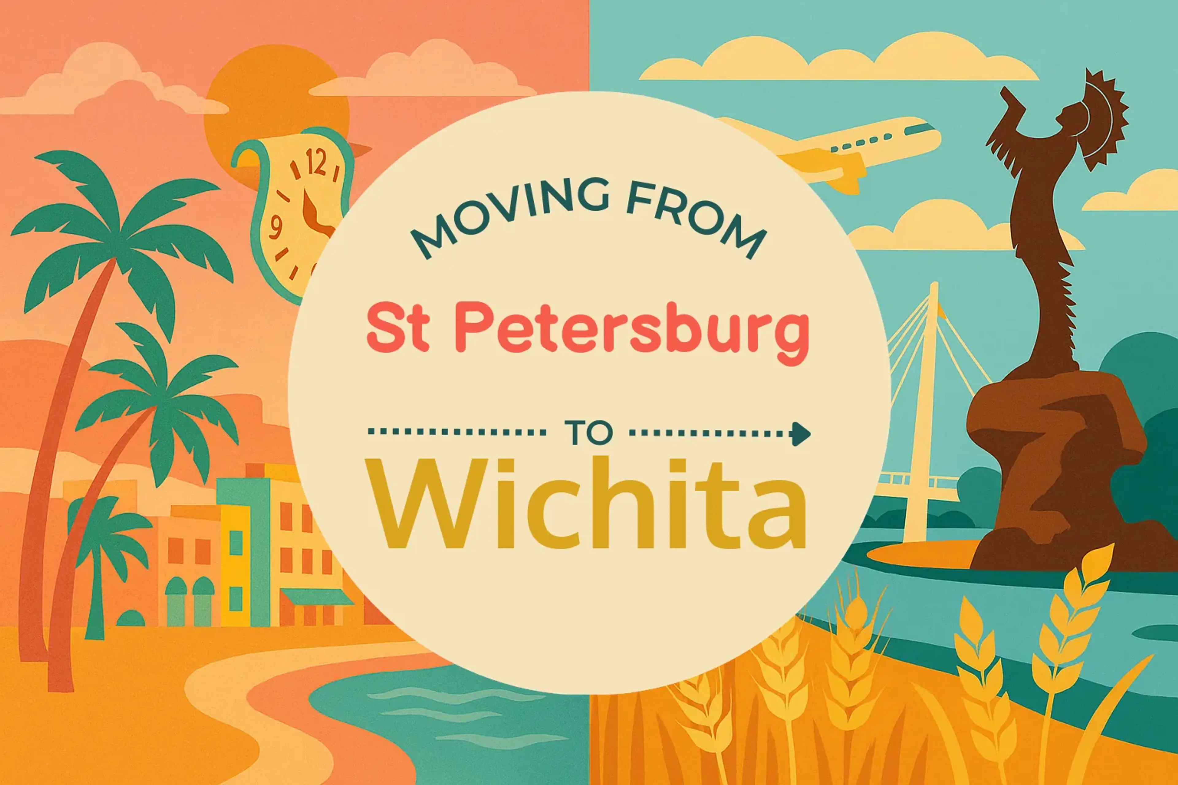 Side-by-side comparison of St. Petersburg to Wichita moving companies