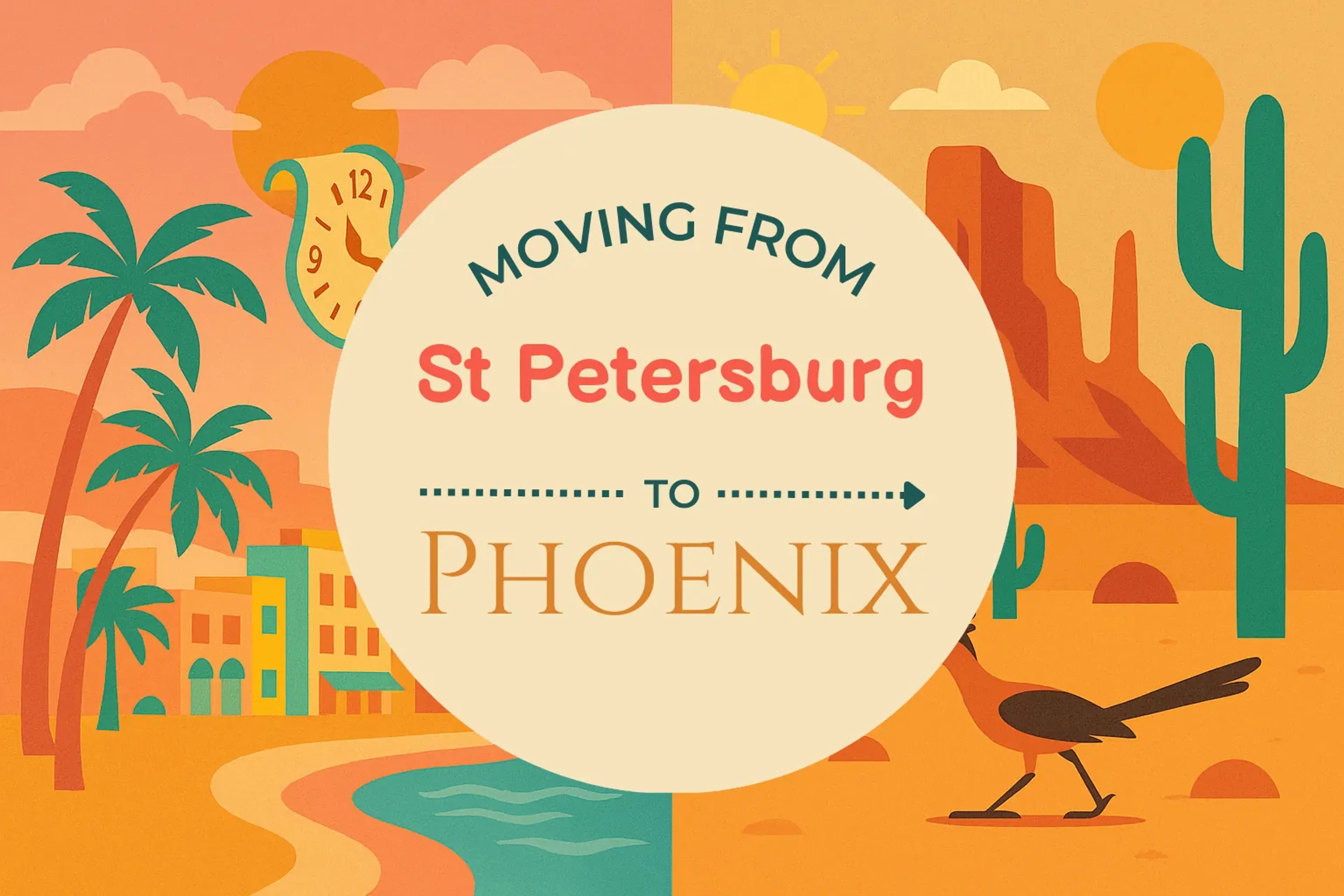 Side-by-side comparison of St. Petersburg to Phoenix moving companies