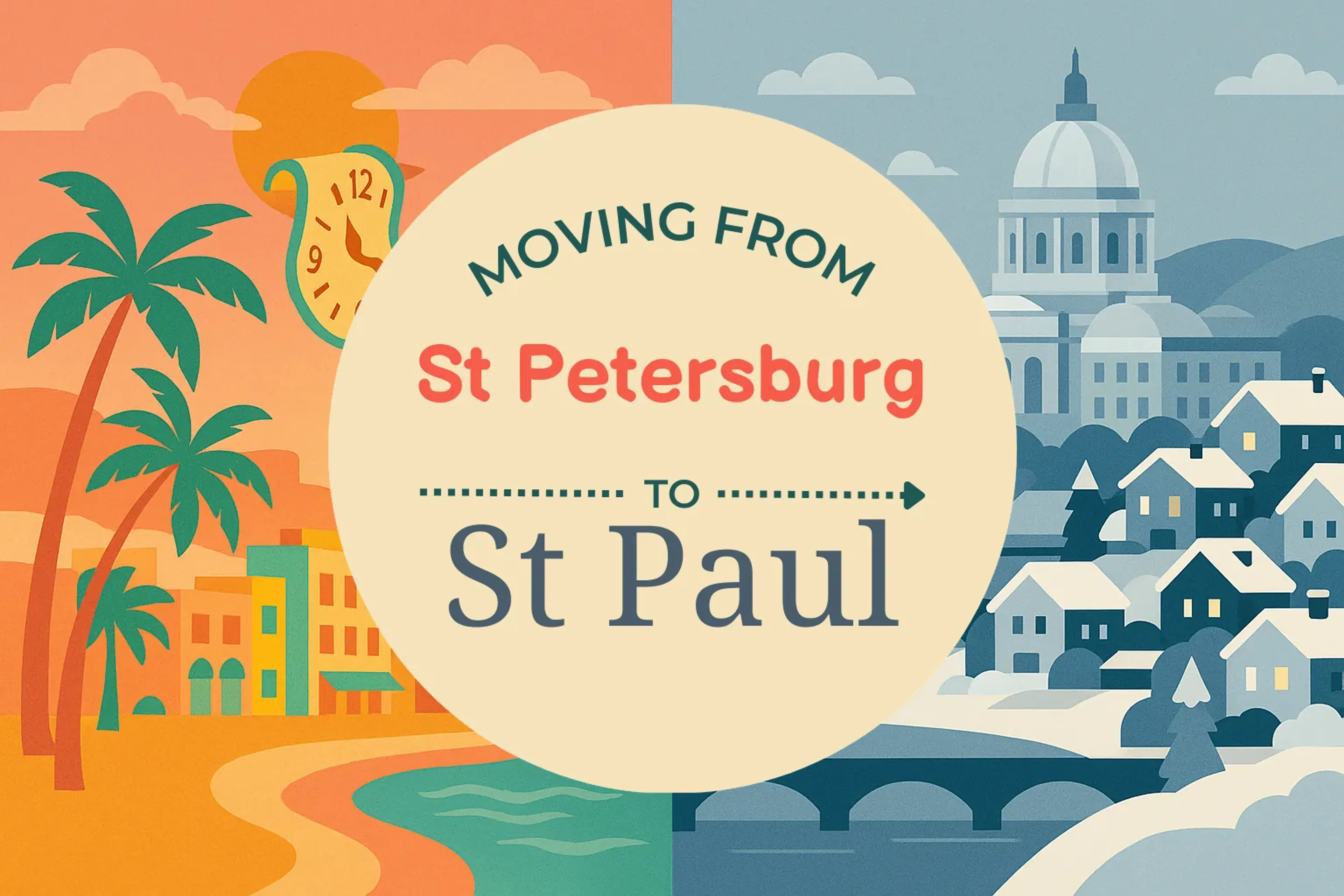 Side-by-side comparison of St. Petersburg to St. Paul moving companies