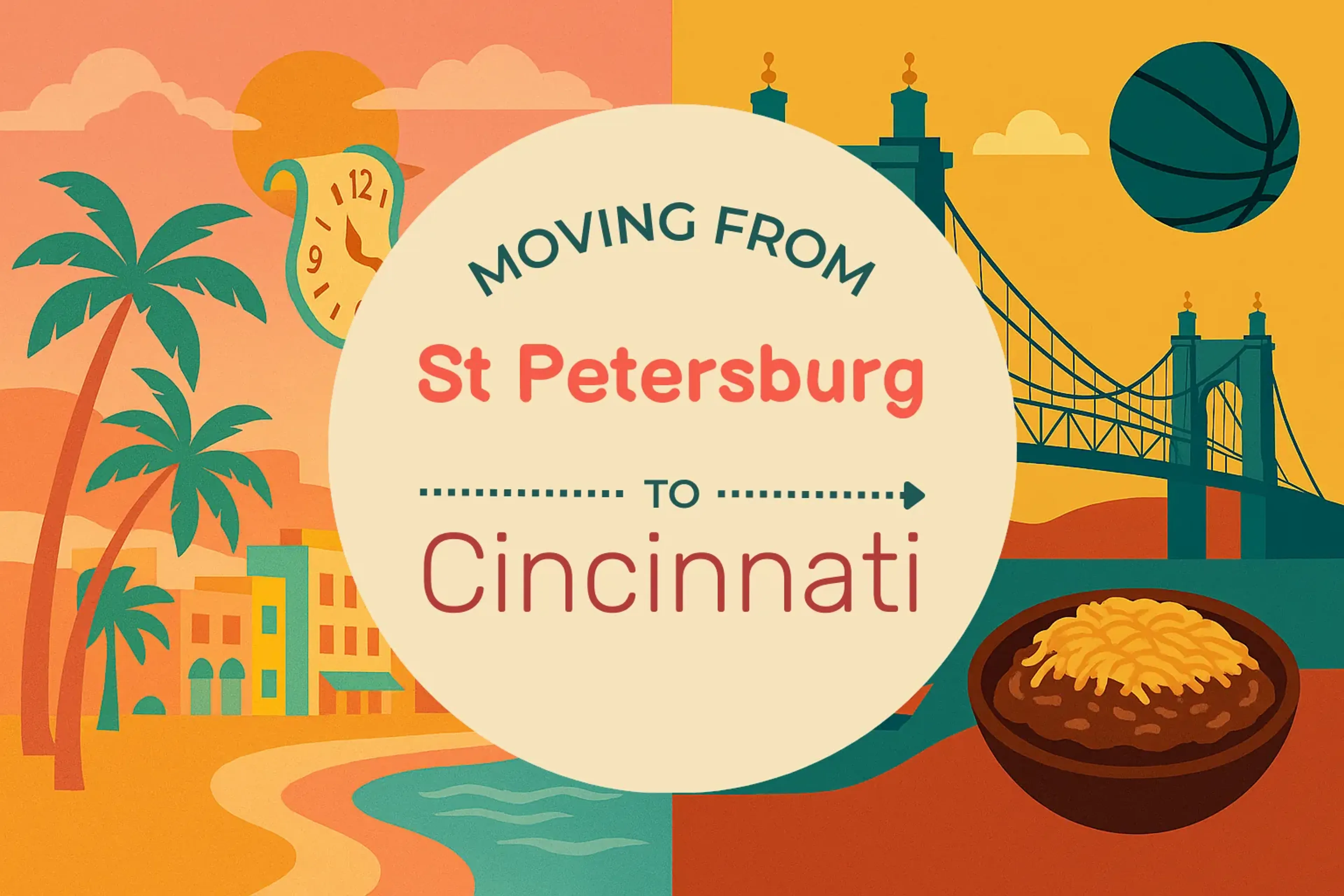 Side-by-side comparison of St. Petersburg to Cincinnati moving companies