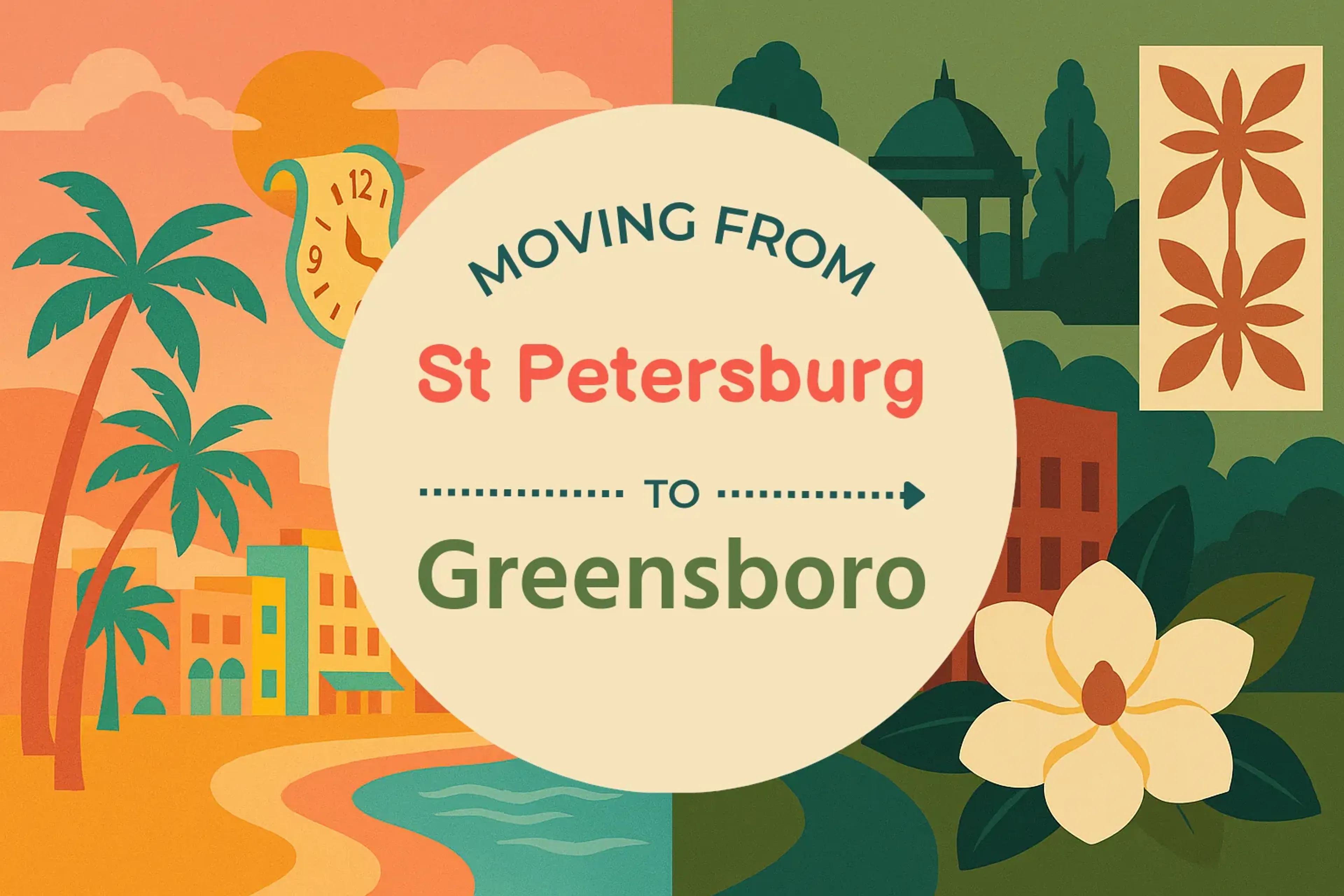 Side-by-side comparison of St. Petersburg to Greensboro moving companies