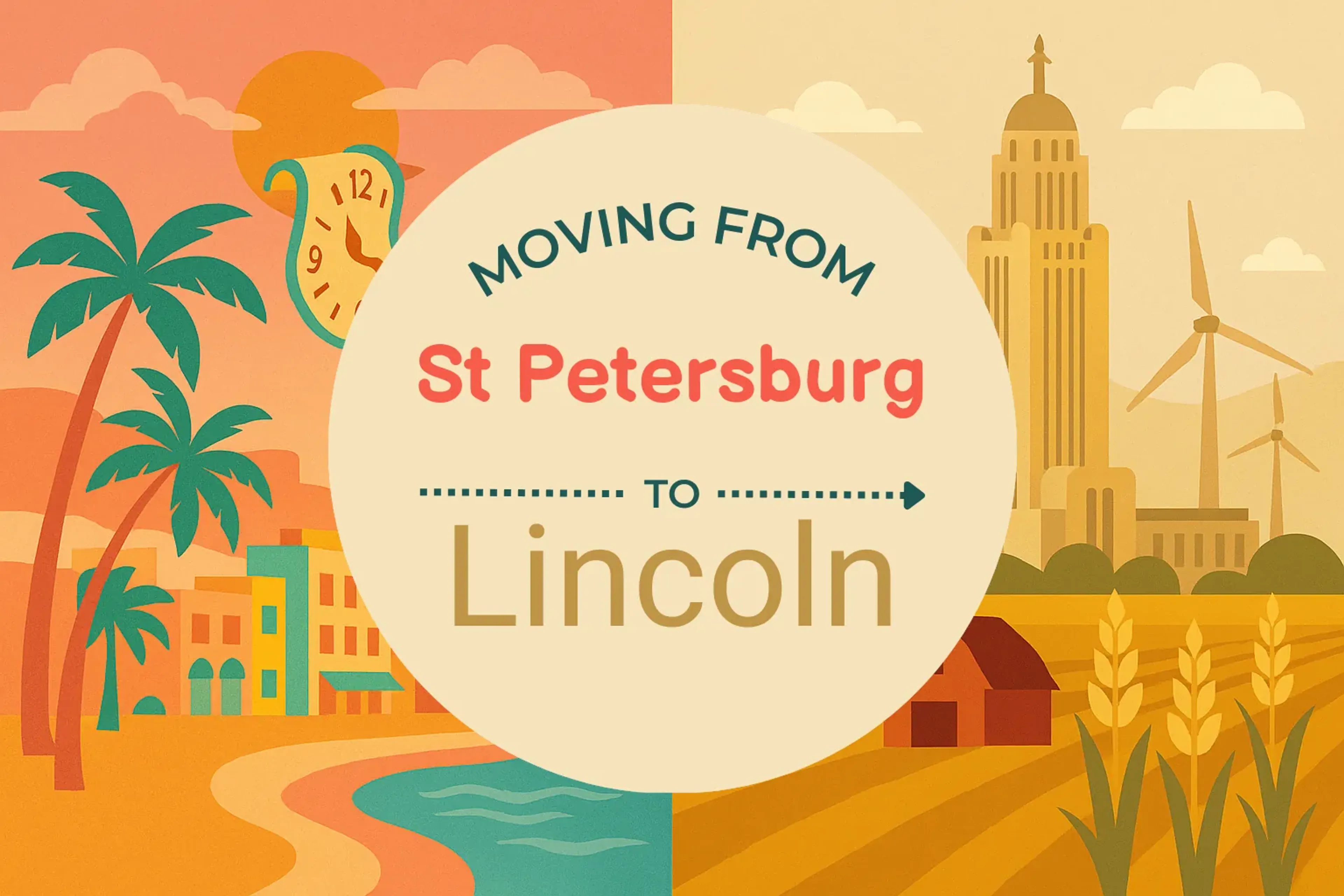 Side-by-side comparison of St. Petersburg to Lincoln moving companies