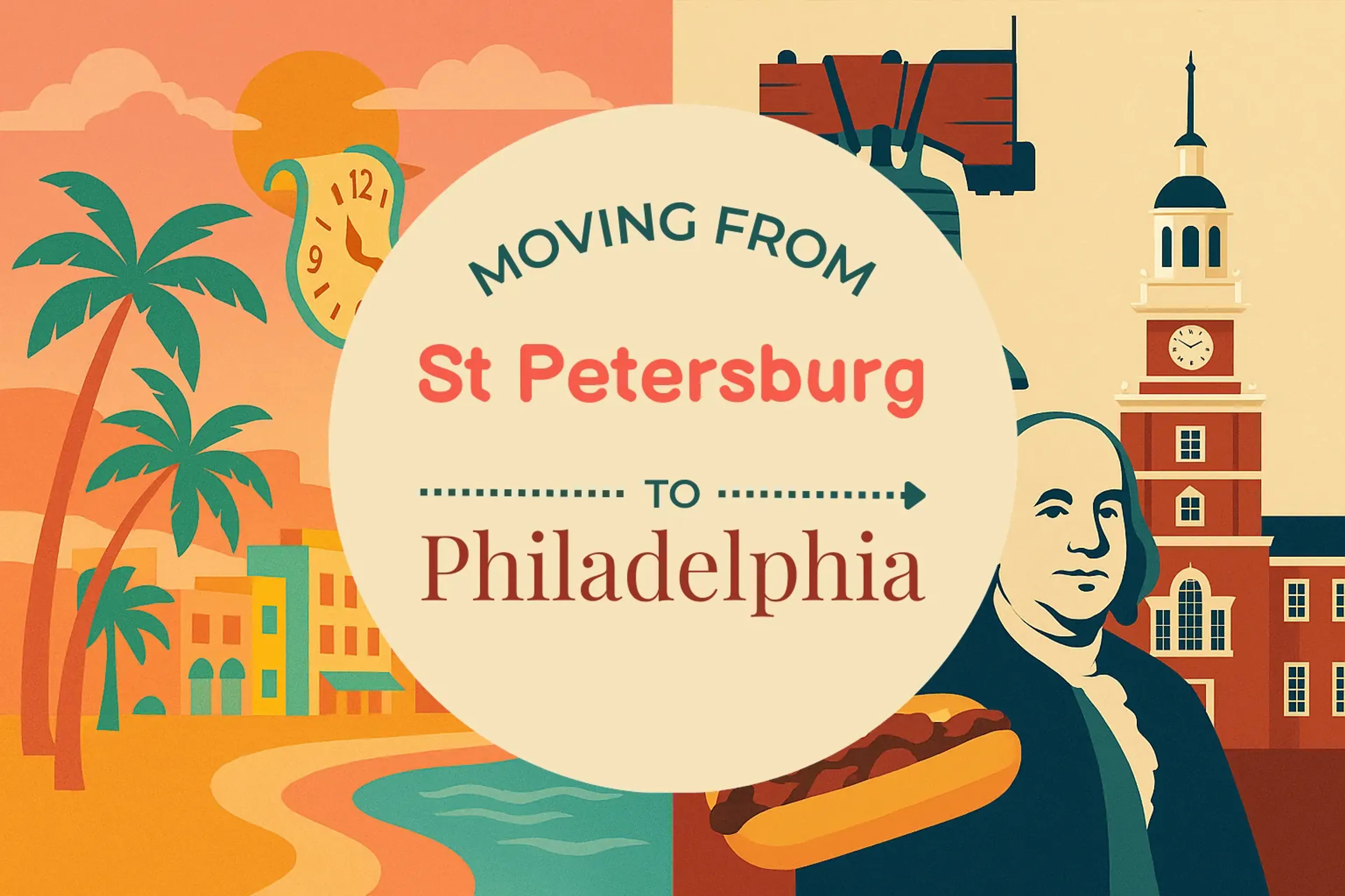 Side-by-side comparison of St. Petersburg to Philadelphia moving companies