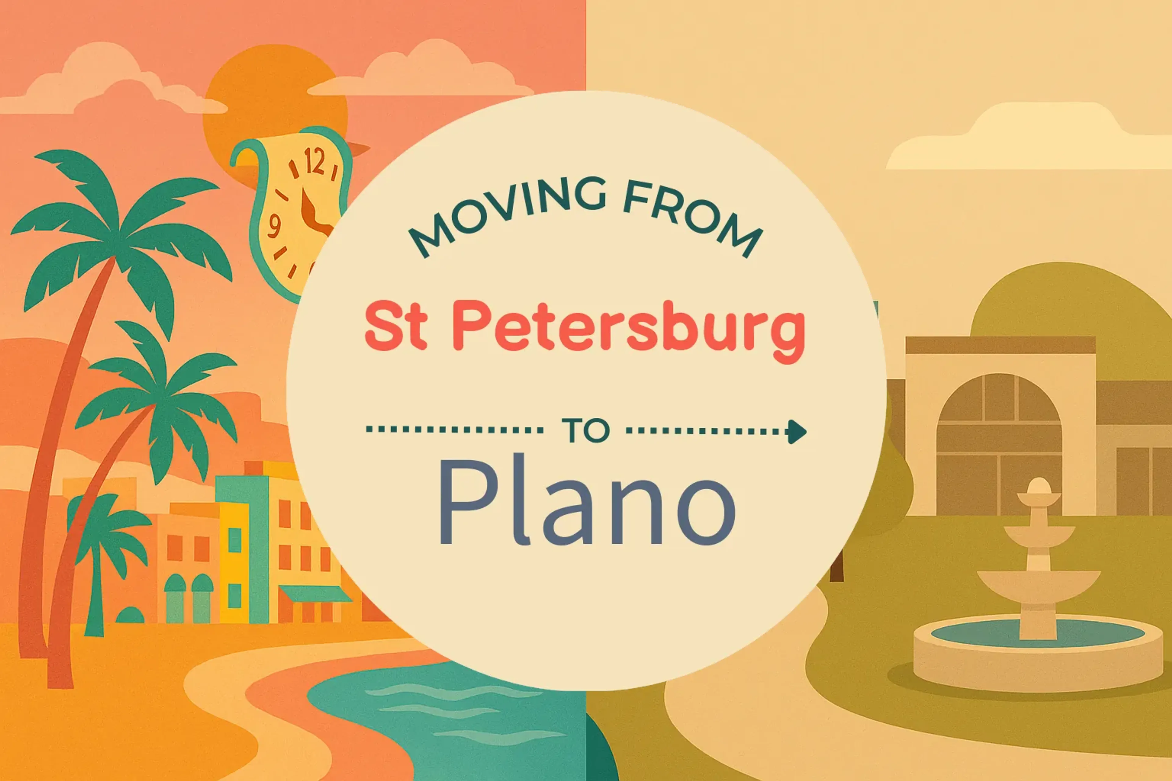 Side-by-side comparison of St. Petersburg to Plano moving companies