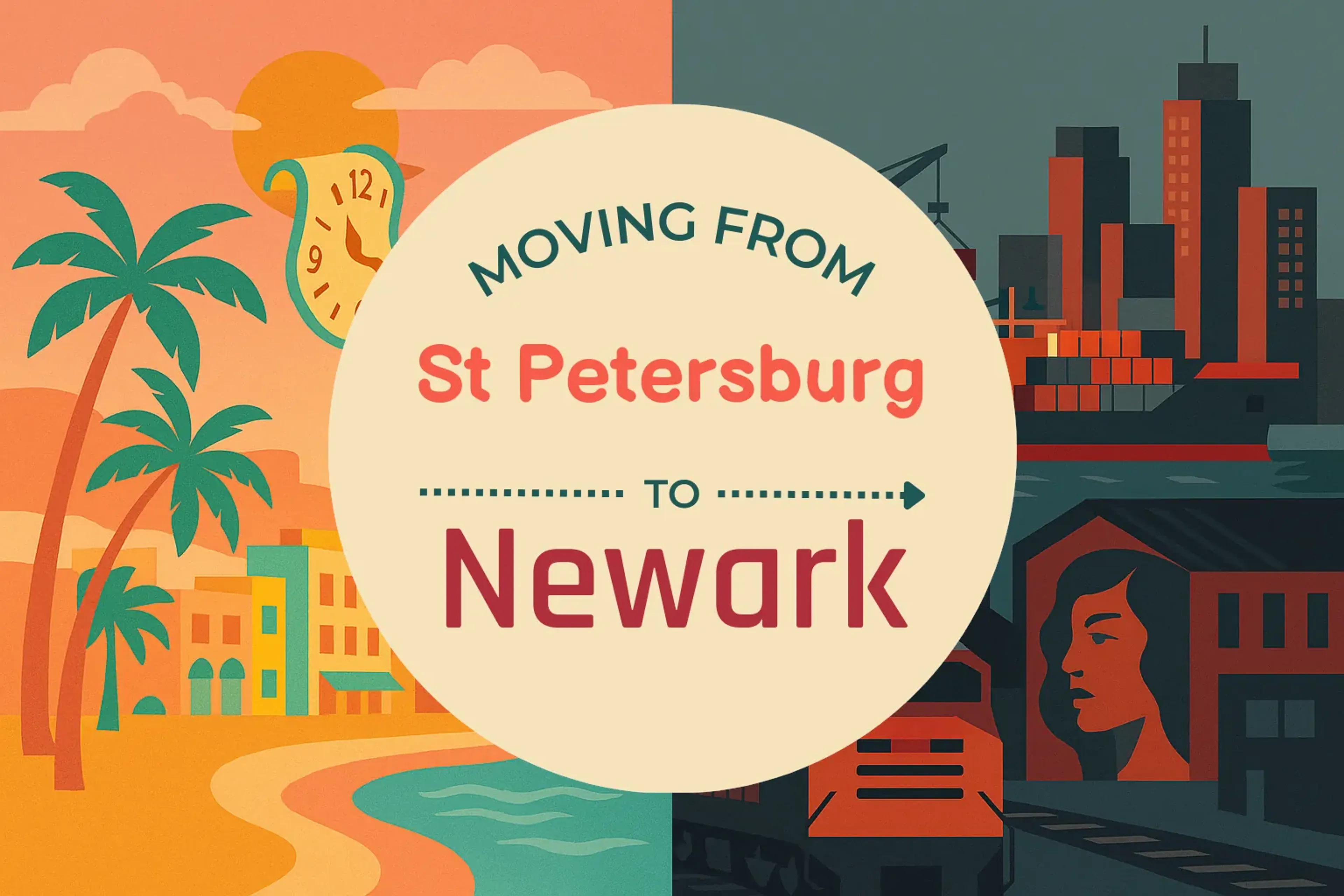 Side-by-side comparison of St. Petersburg to Newark moving companies