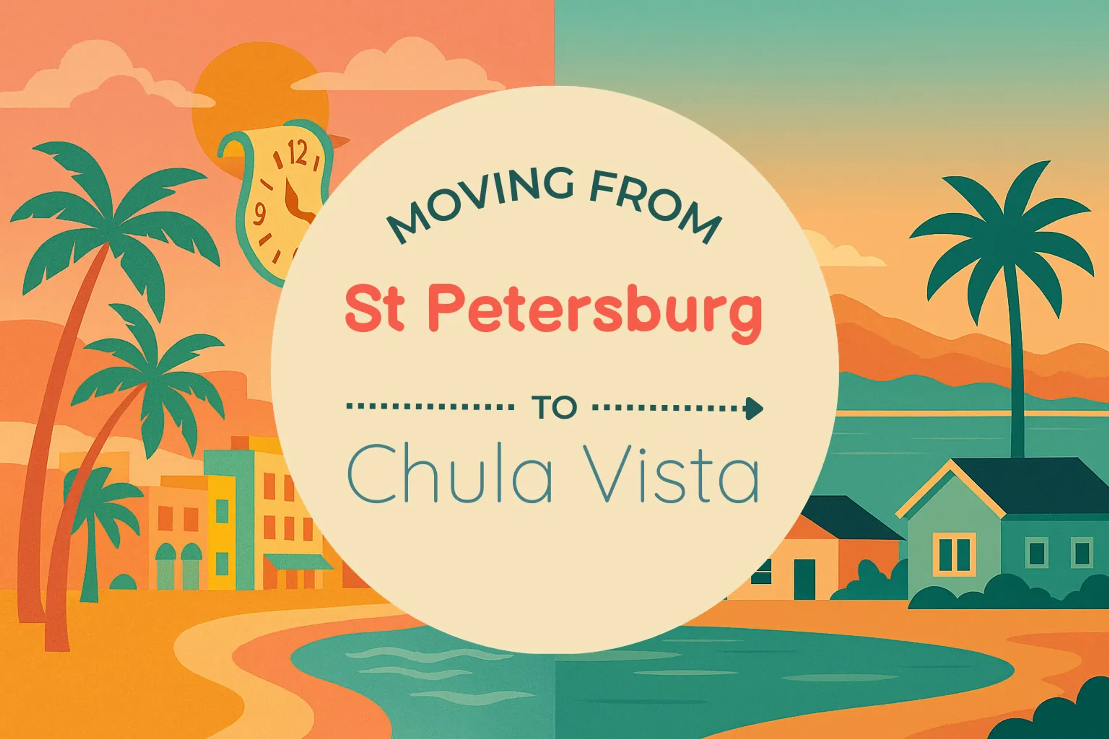 Side-by-side comparison of St. Petersburg to Chula Vista moving companies