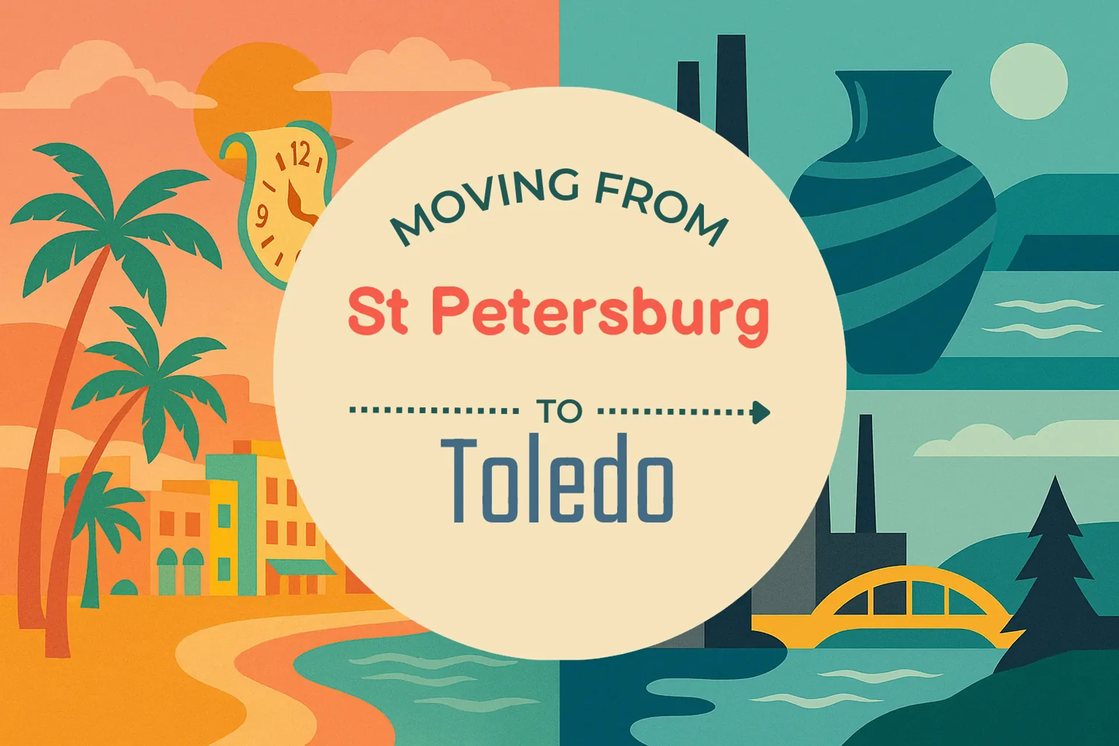 Side-by-side comparison of St. Petersburg to Toledo moving companies