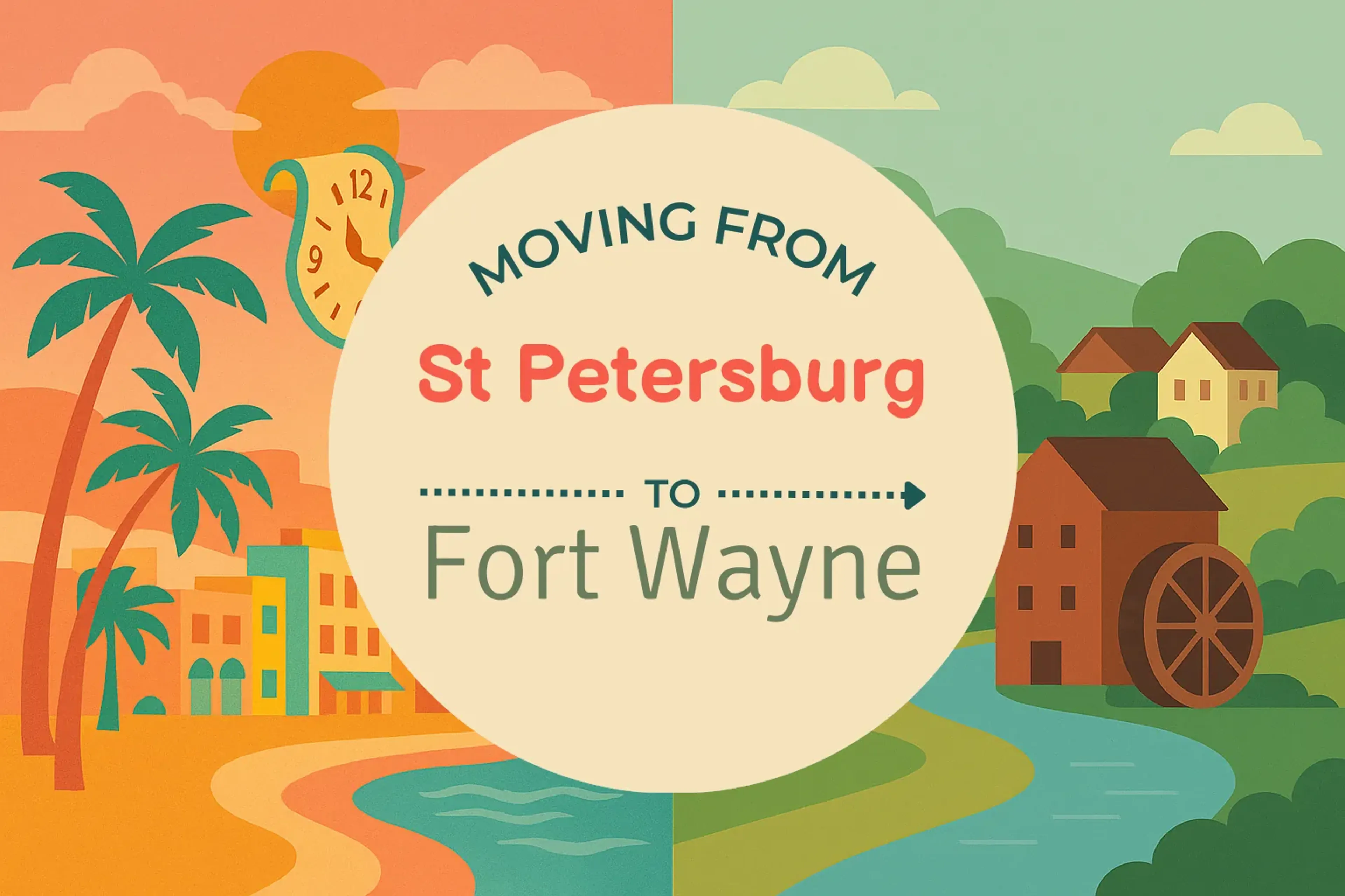 Side-by-side comparison of St. Petersburg to Fort Wayne moving companies