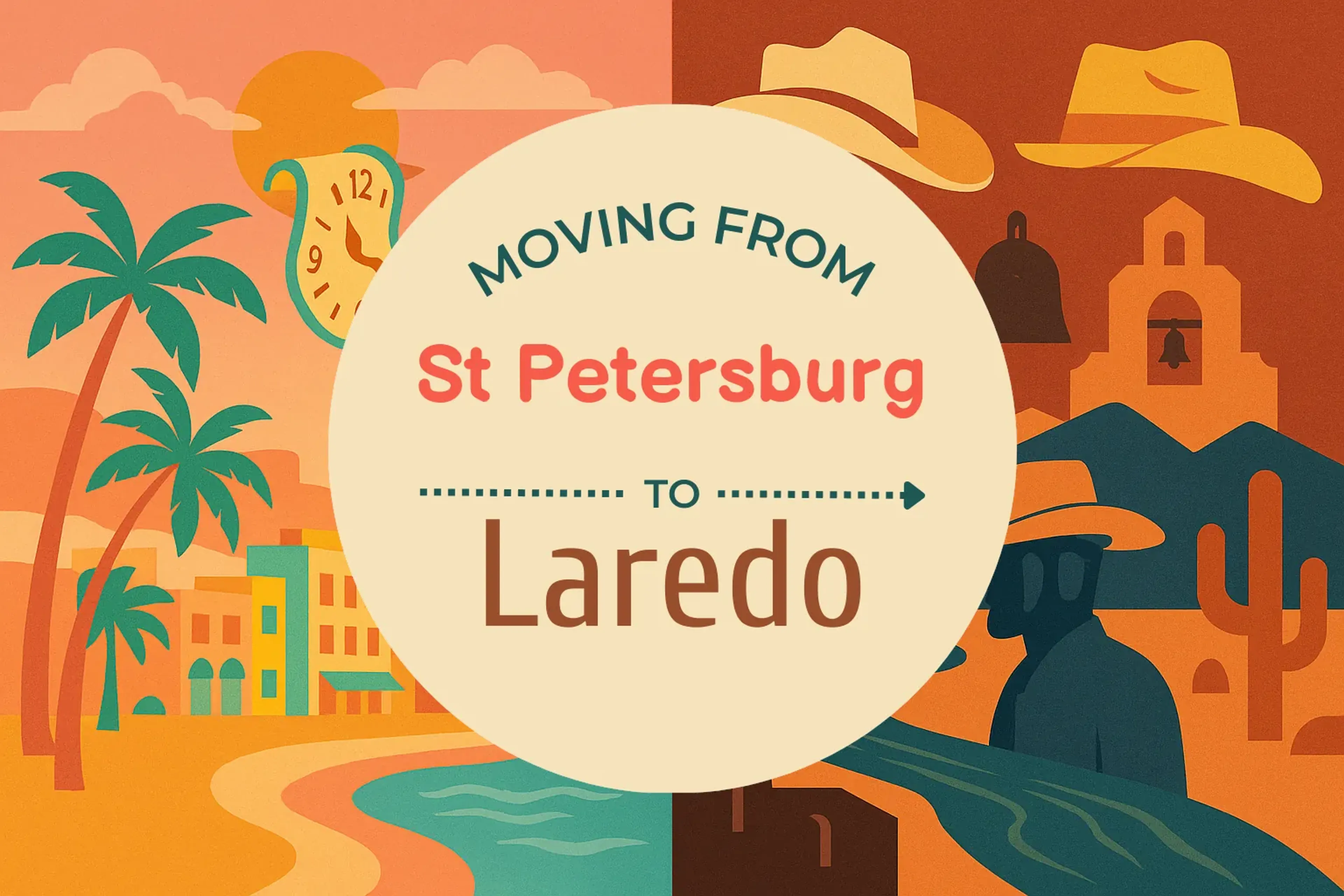 Side-by-side comparison of St. Petersburg to Laredo moving companies