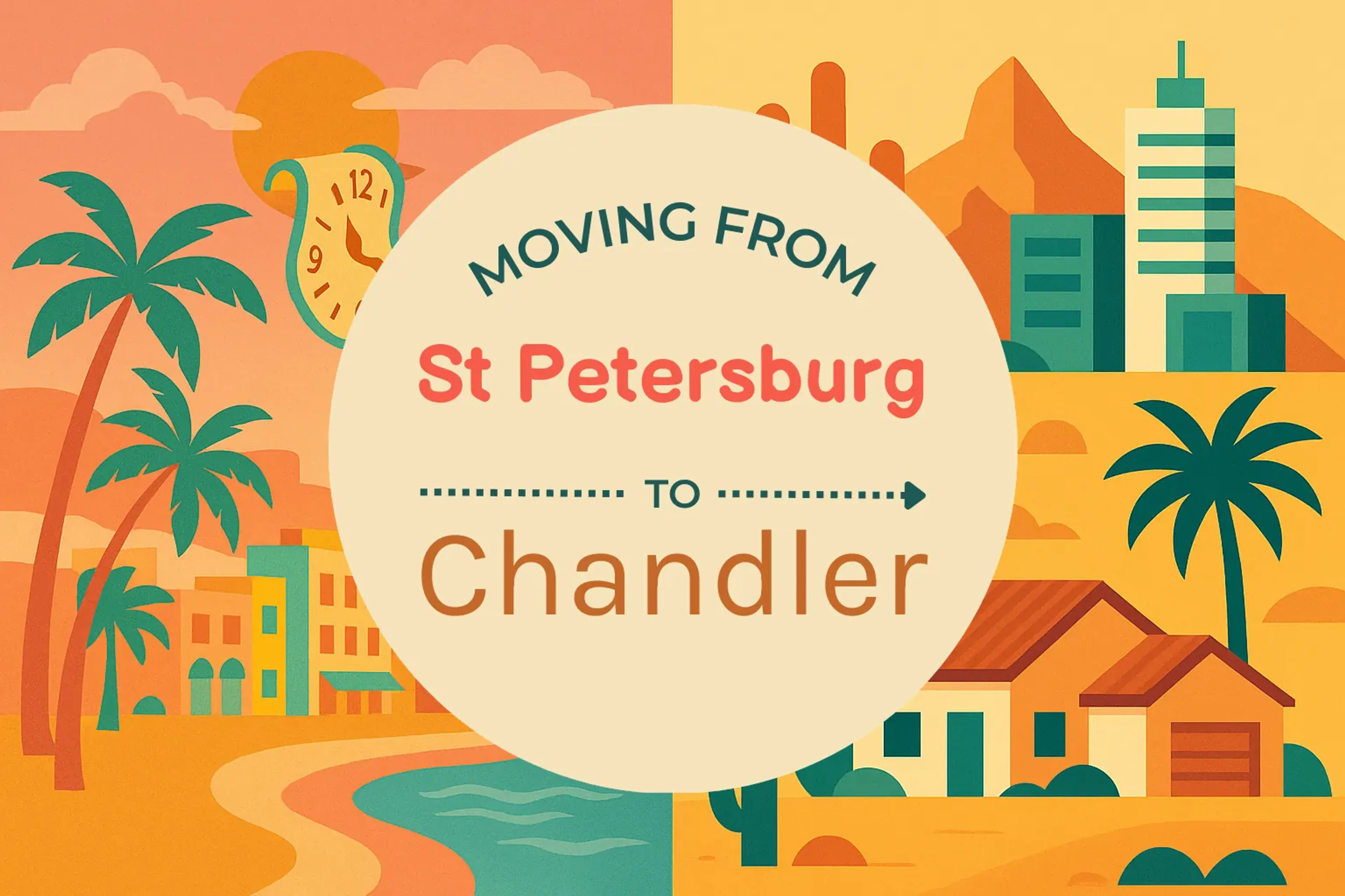 Side-by-side comparison of St. Petersburg to Chandler moving companies