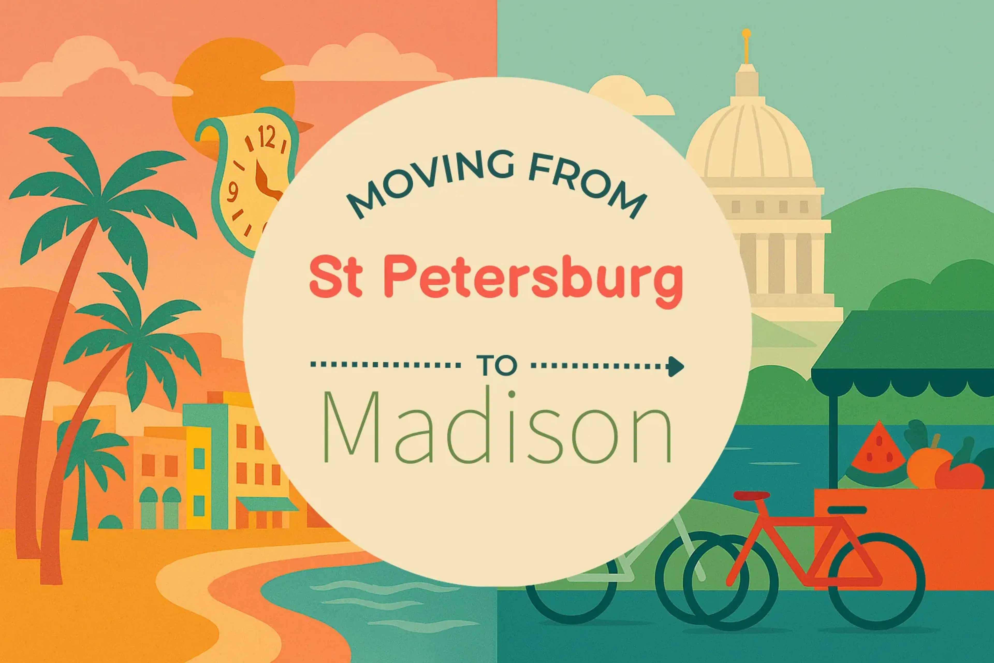 Side-by-side comparison of St. Petersburg to Madison moving companies