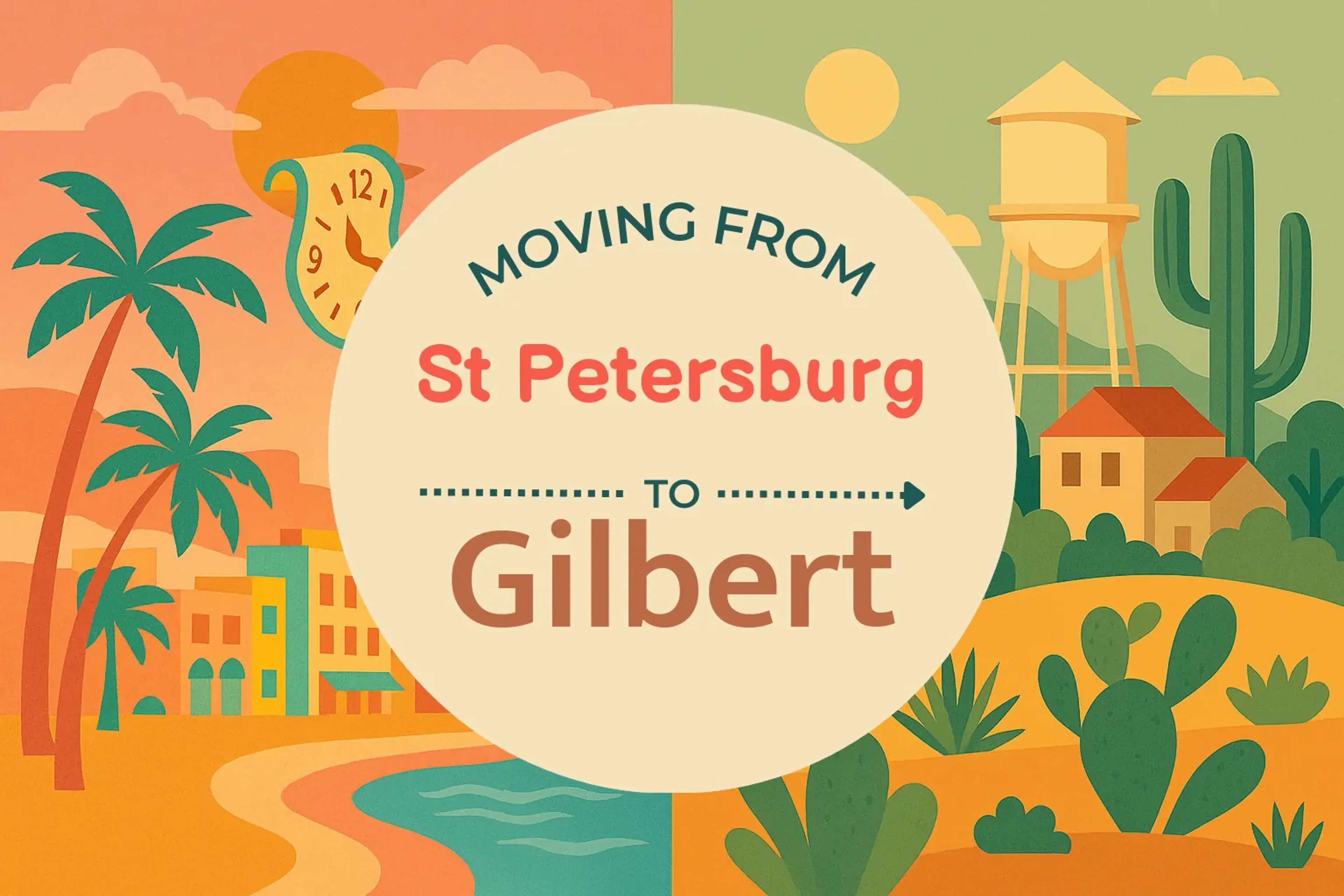 Side-by-side comparison of St. Petersburg to Gilbert moving companies