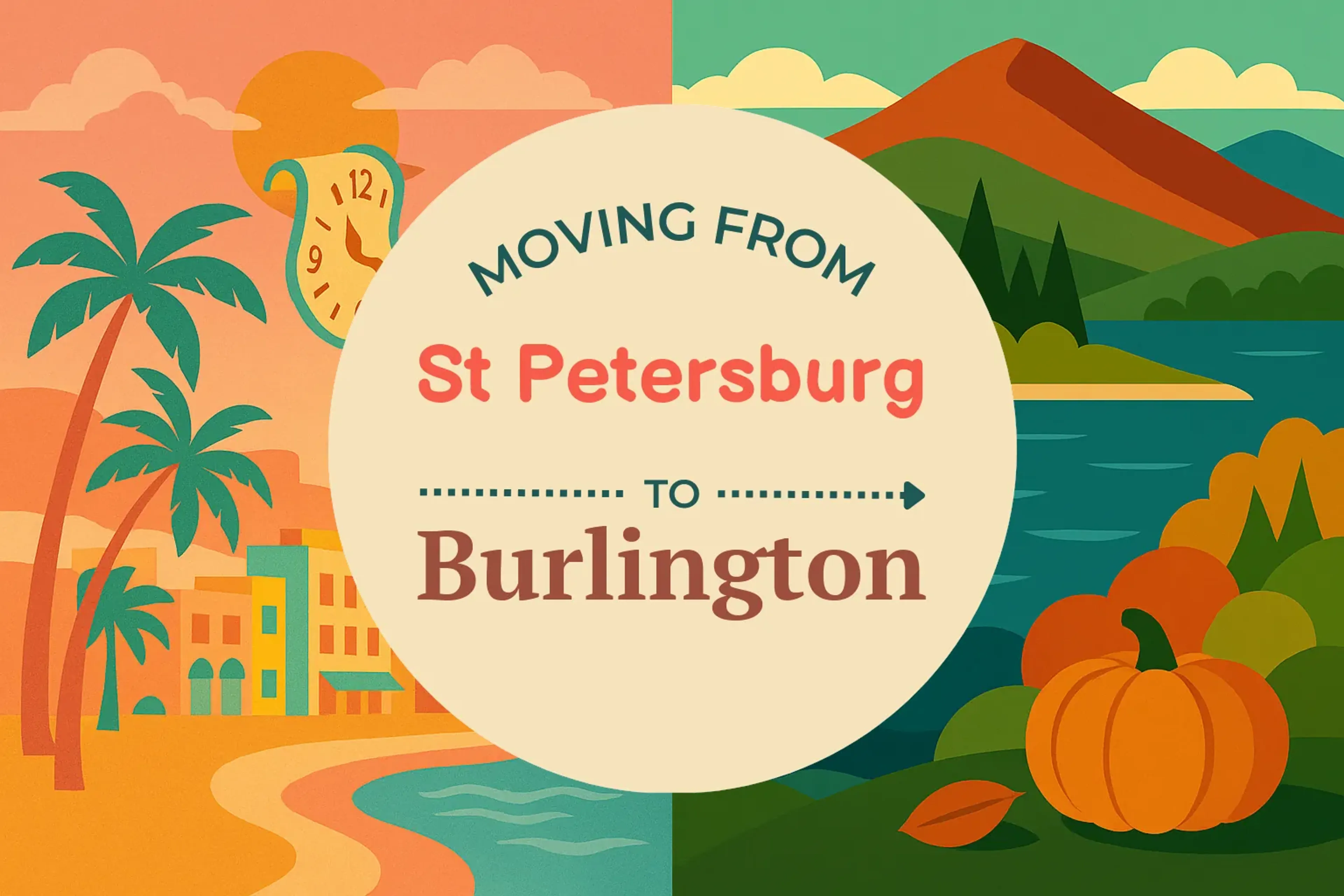 Side-by-side comparison of St. Petersburg to Burlington moving companies