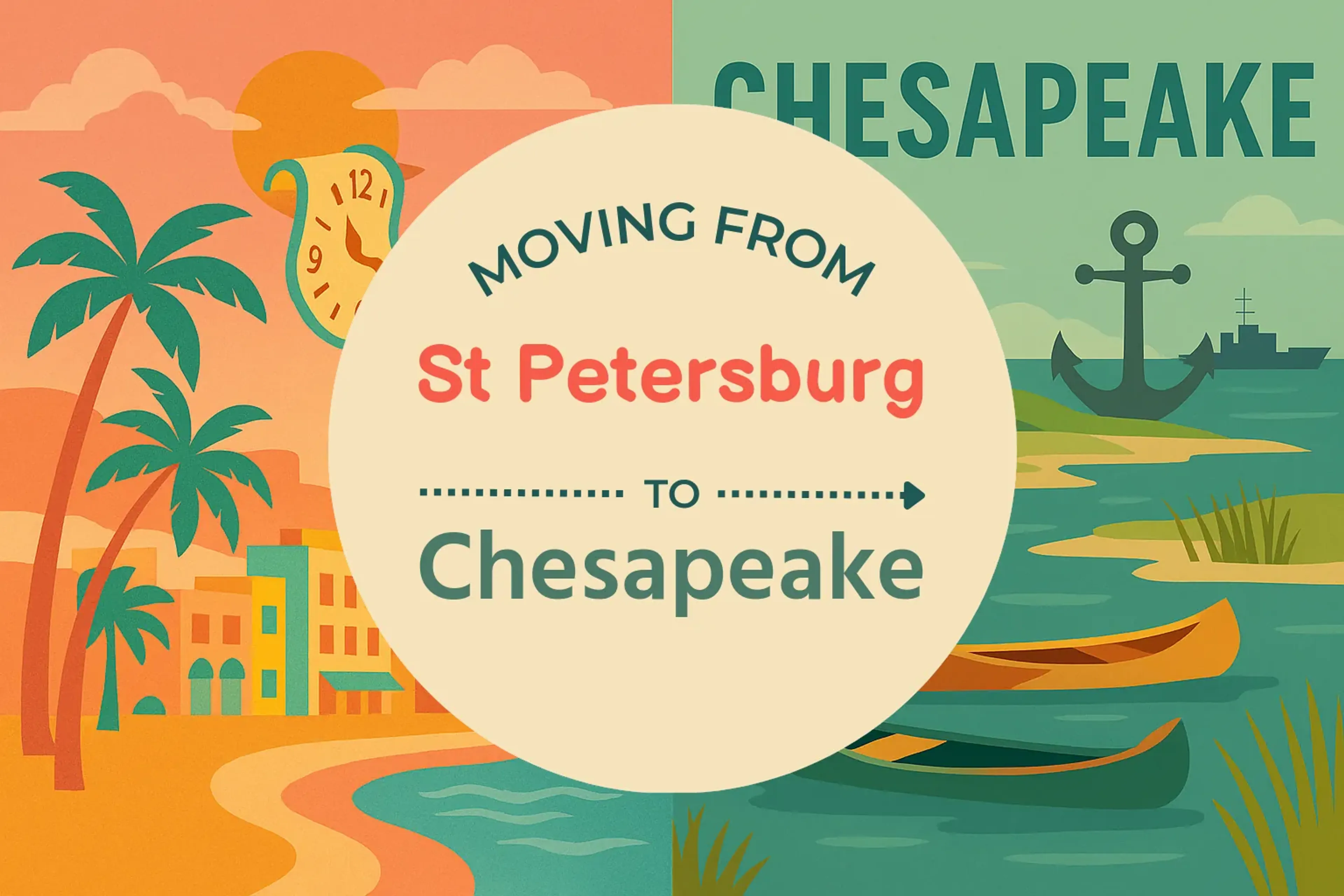 Side-by-side comparison of St. Petersburg to Chesapeake moving companies