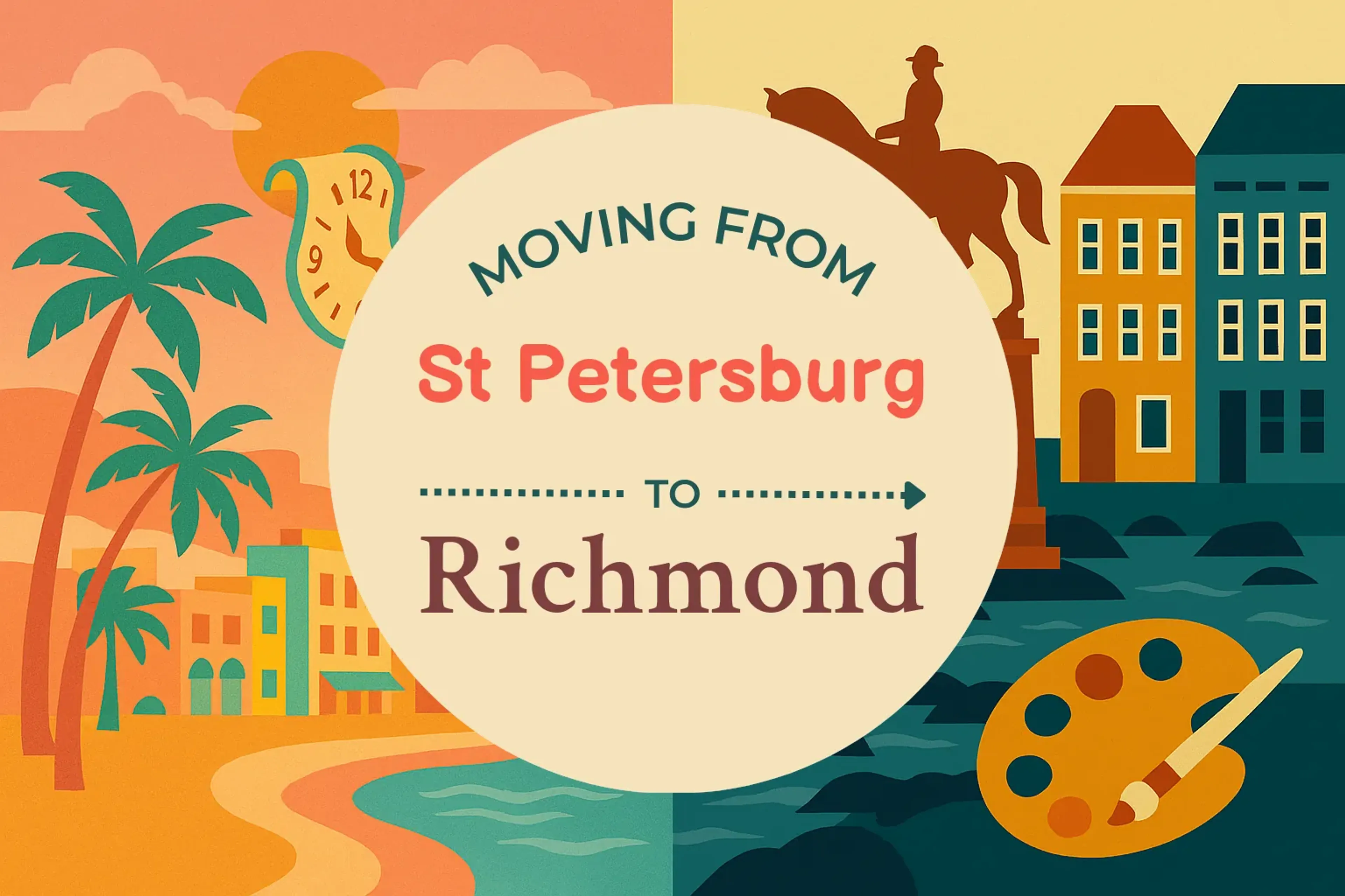Side-by-side comparison of St. Petersburg to Richmond moving companies