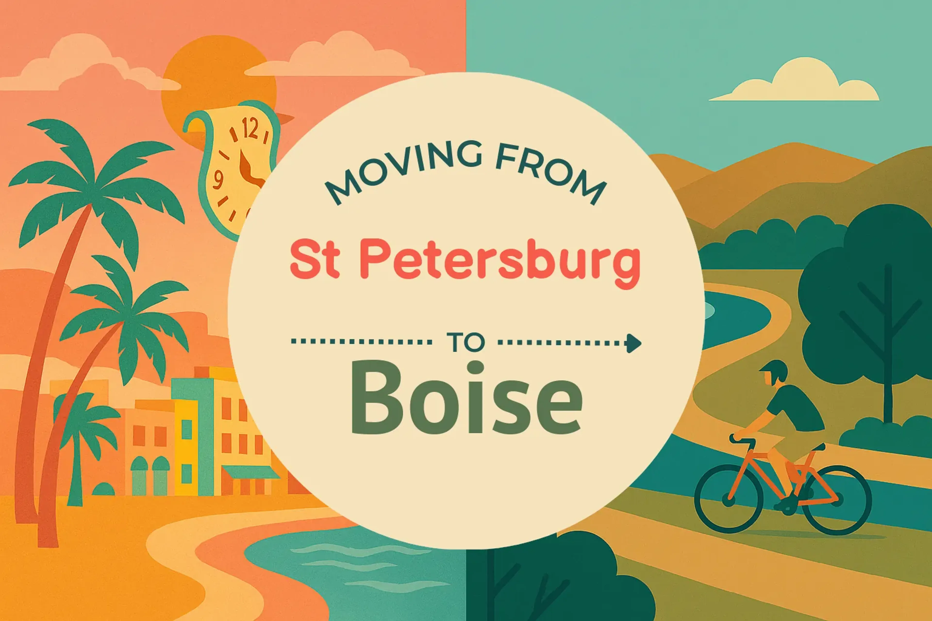 Side-by-side comparison of St. Petersburg to Boise moving companies