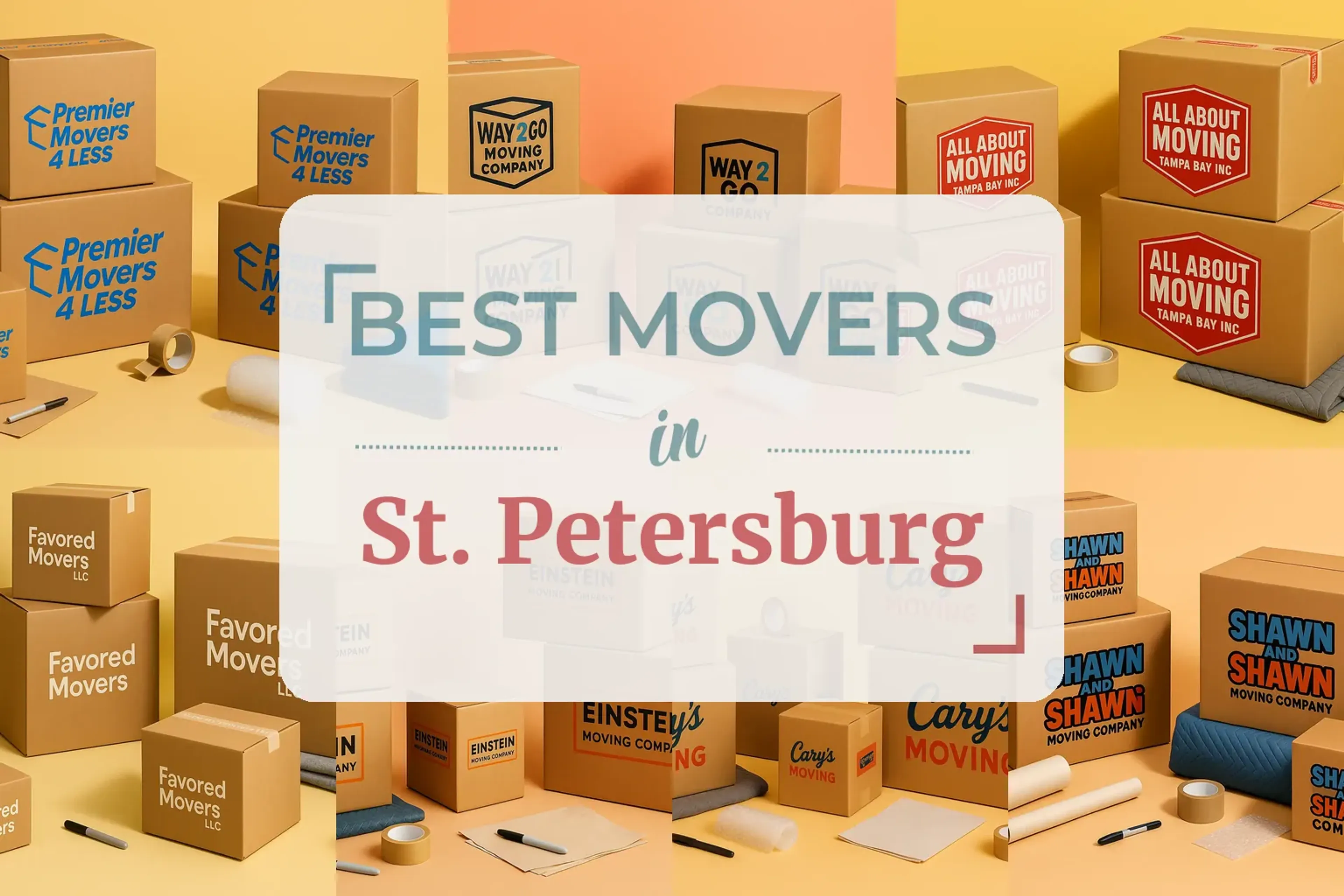 Side-by-side comparison of St. Petersburg moving companies