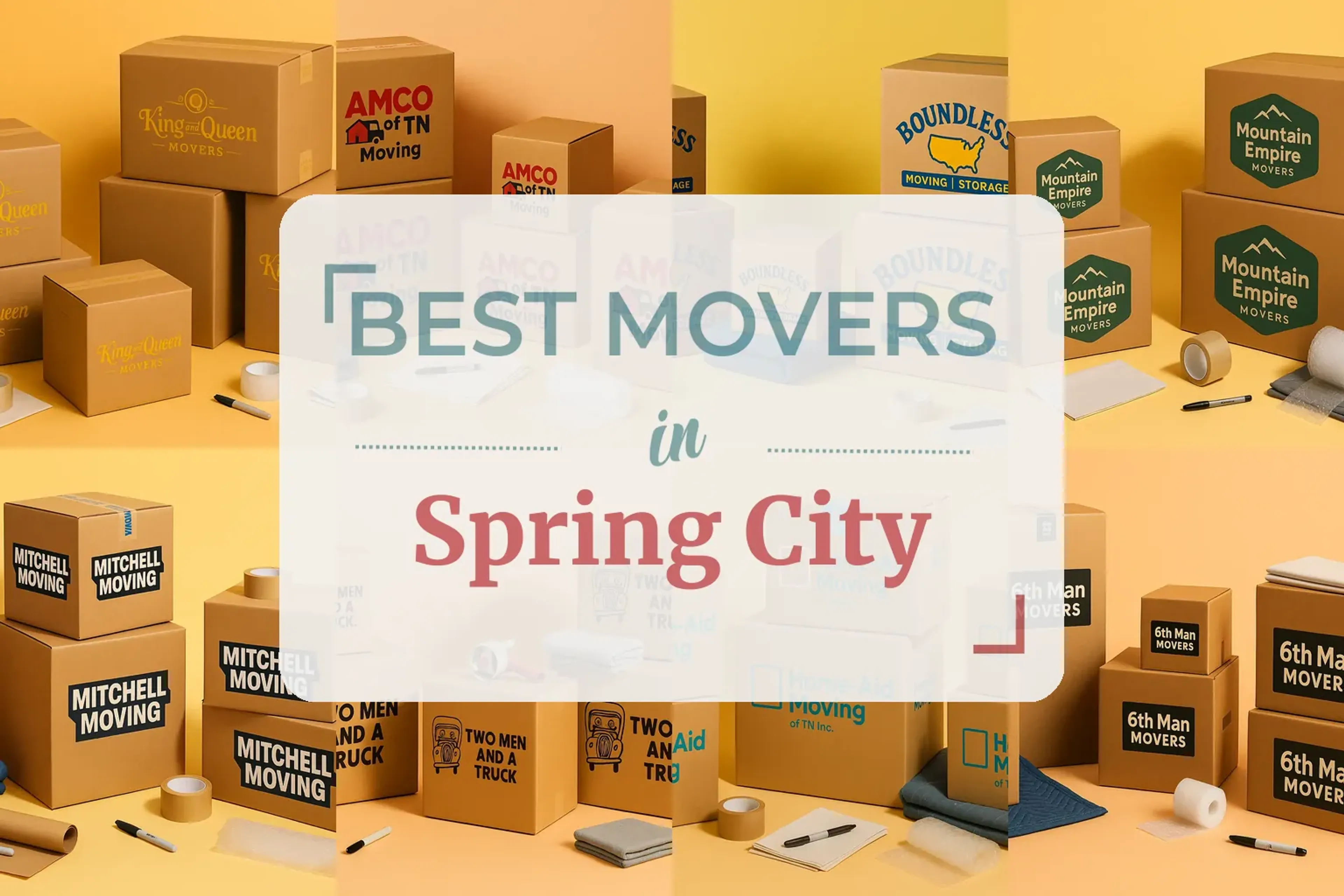 Side-by-side comparison of Spring City moving companies