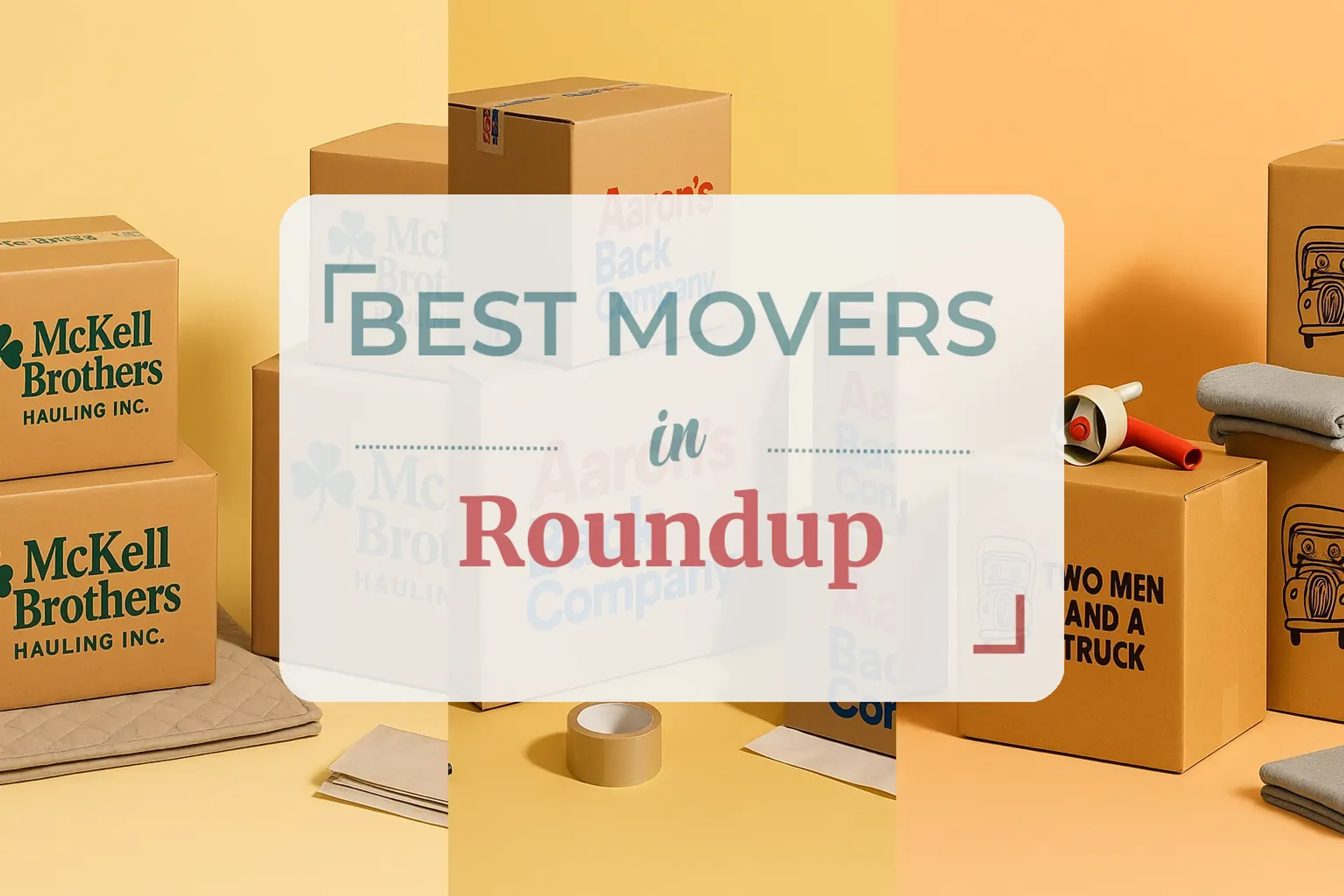 Side-by-side comparison of Roundup moving companies