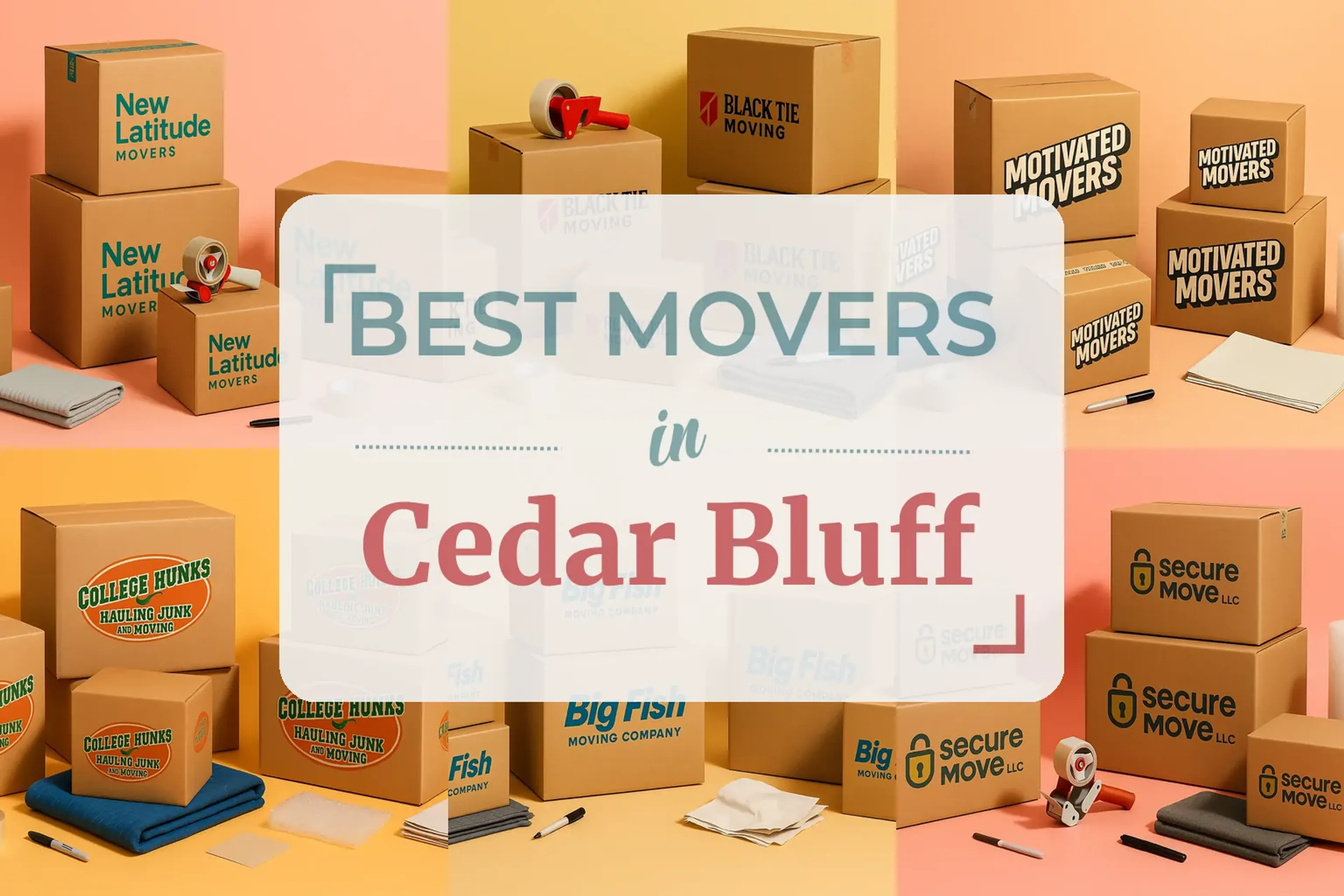 Side-by-side comparison of Cedar Bluff moving companies